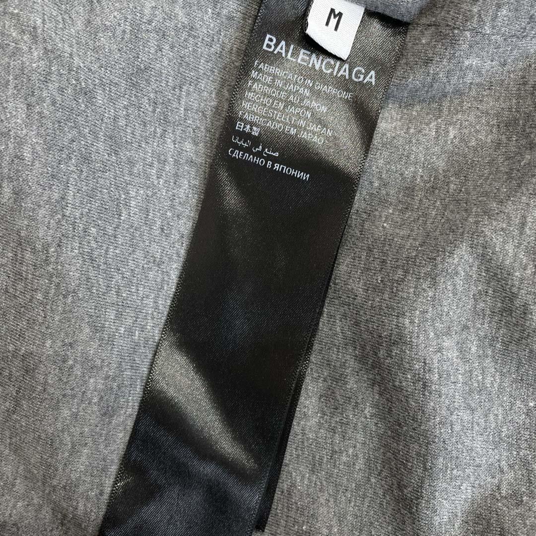 Balenciaga Men's Trompe L'œil Hoodie in Anthracite - FashionPlug