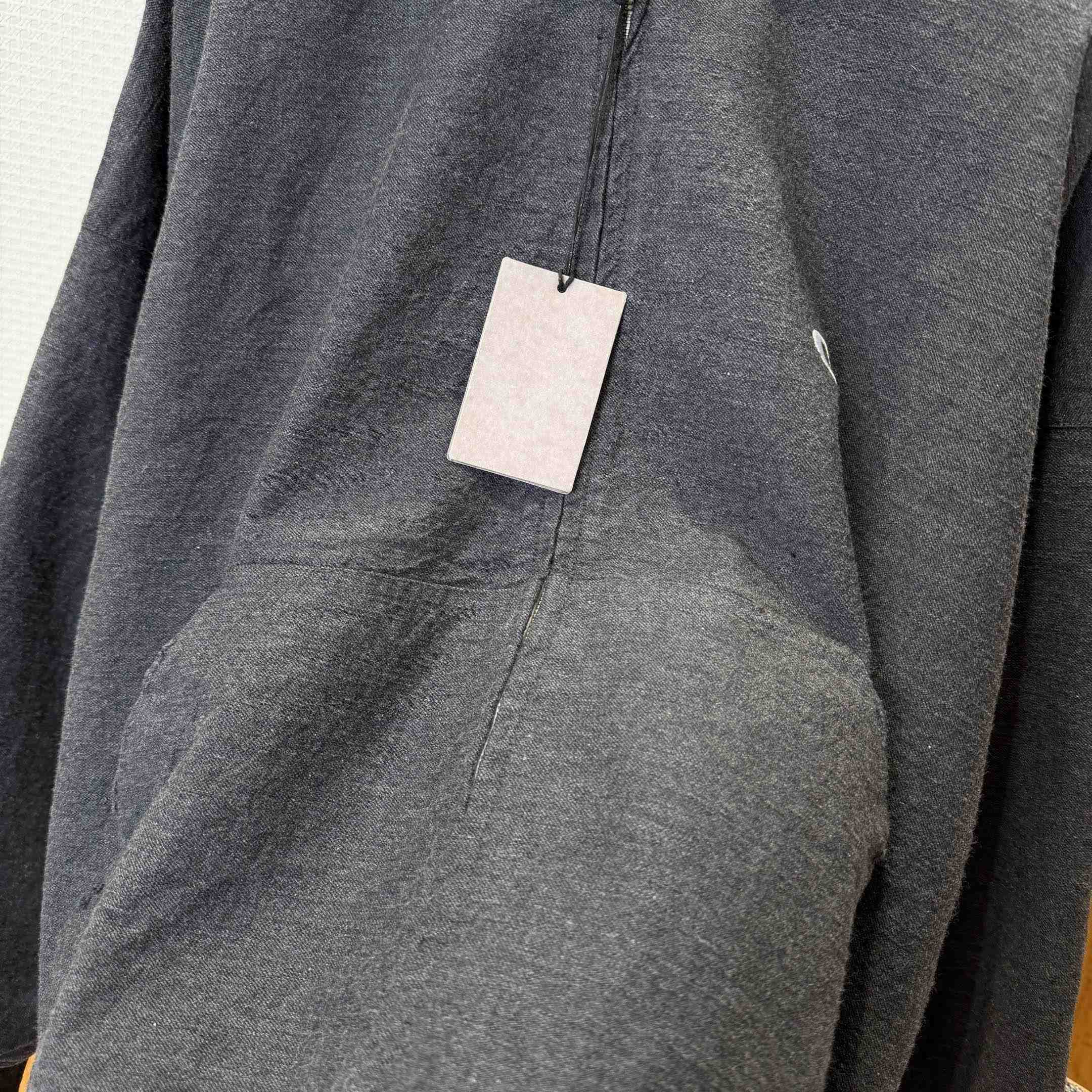 Balenciaga Men's Trompe L'œil Hoodie in Anthracite - FashionPlug