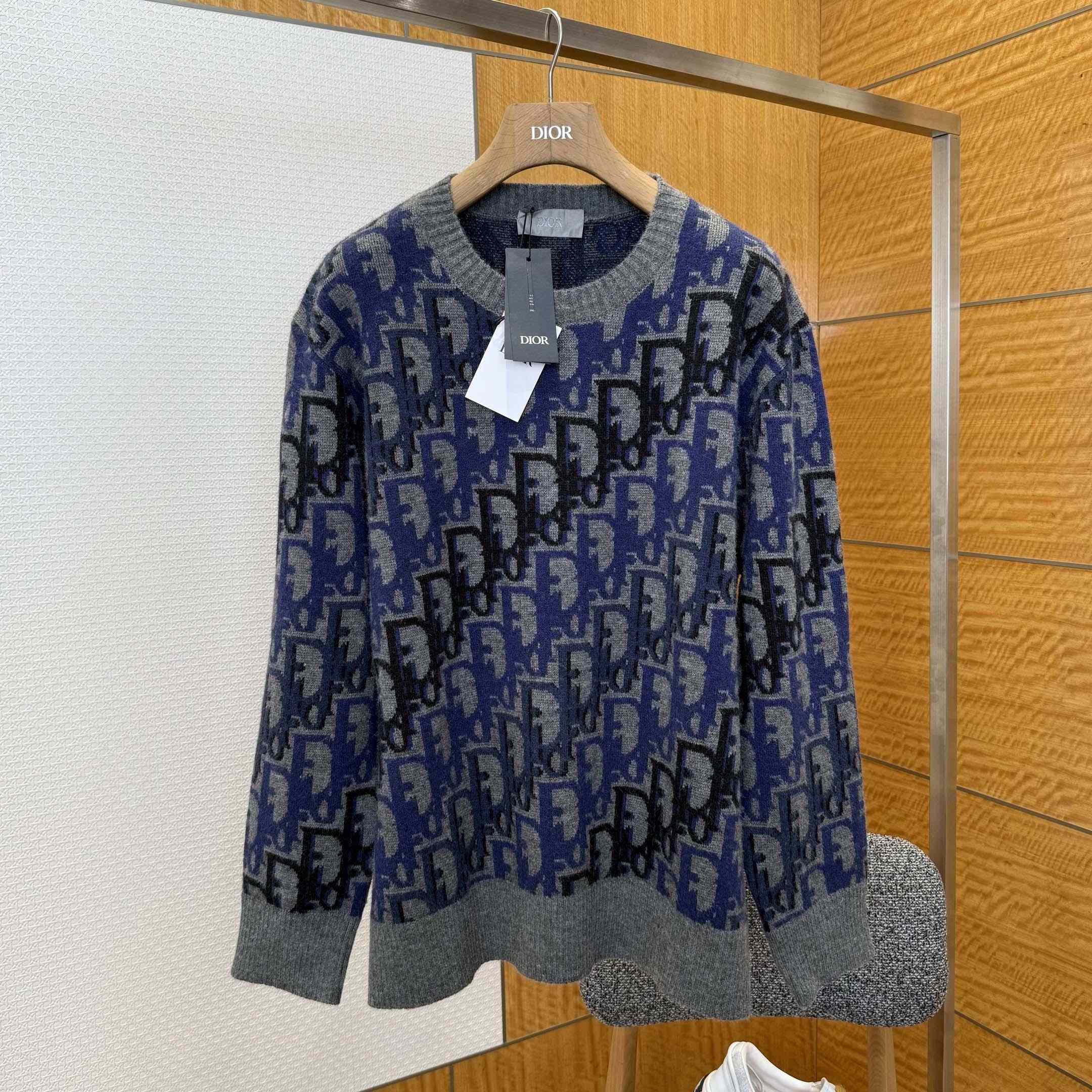 Dior Oblique Sweater  - FashionPlug