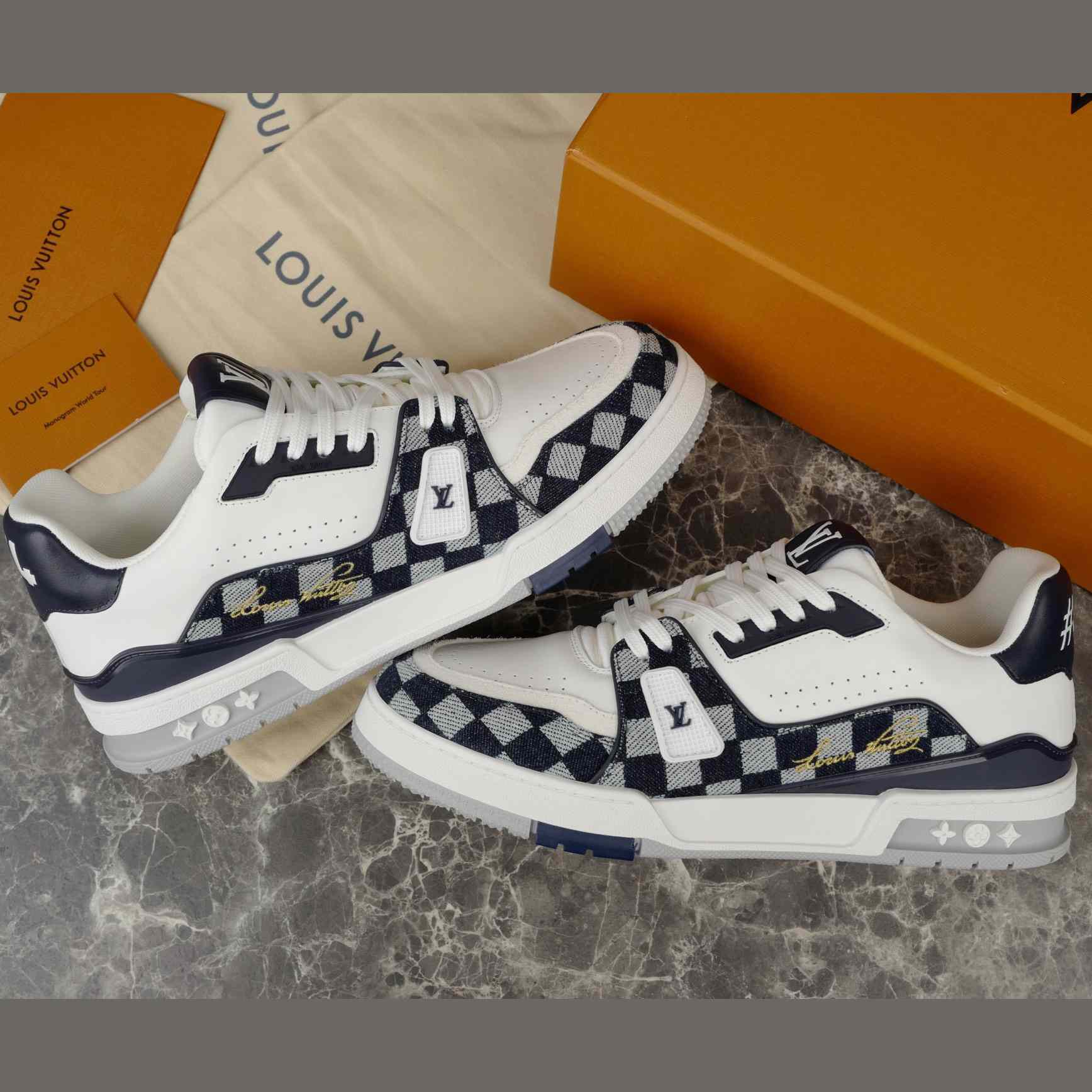 Louis Vuitton LV Trainer Sneaker   1AIKR1 - FashionPlug