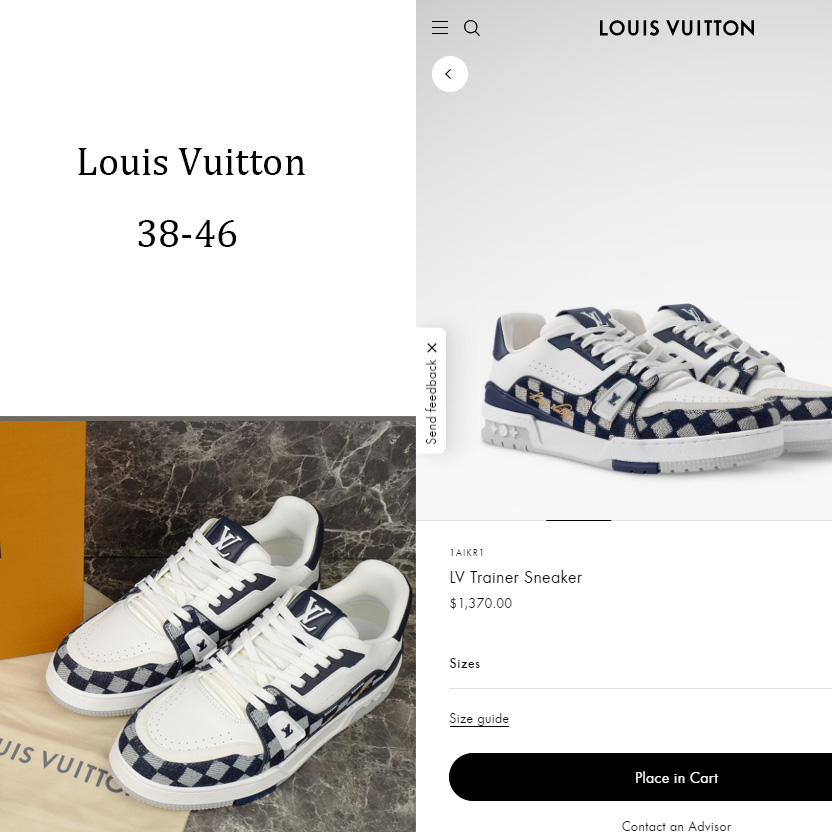 Louis Vuitton LV Trainer Sneaker   1AIKR1 - FashionPlug