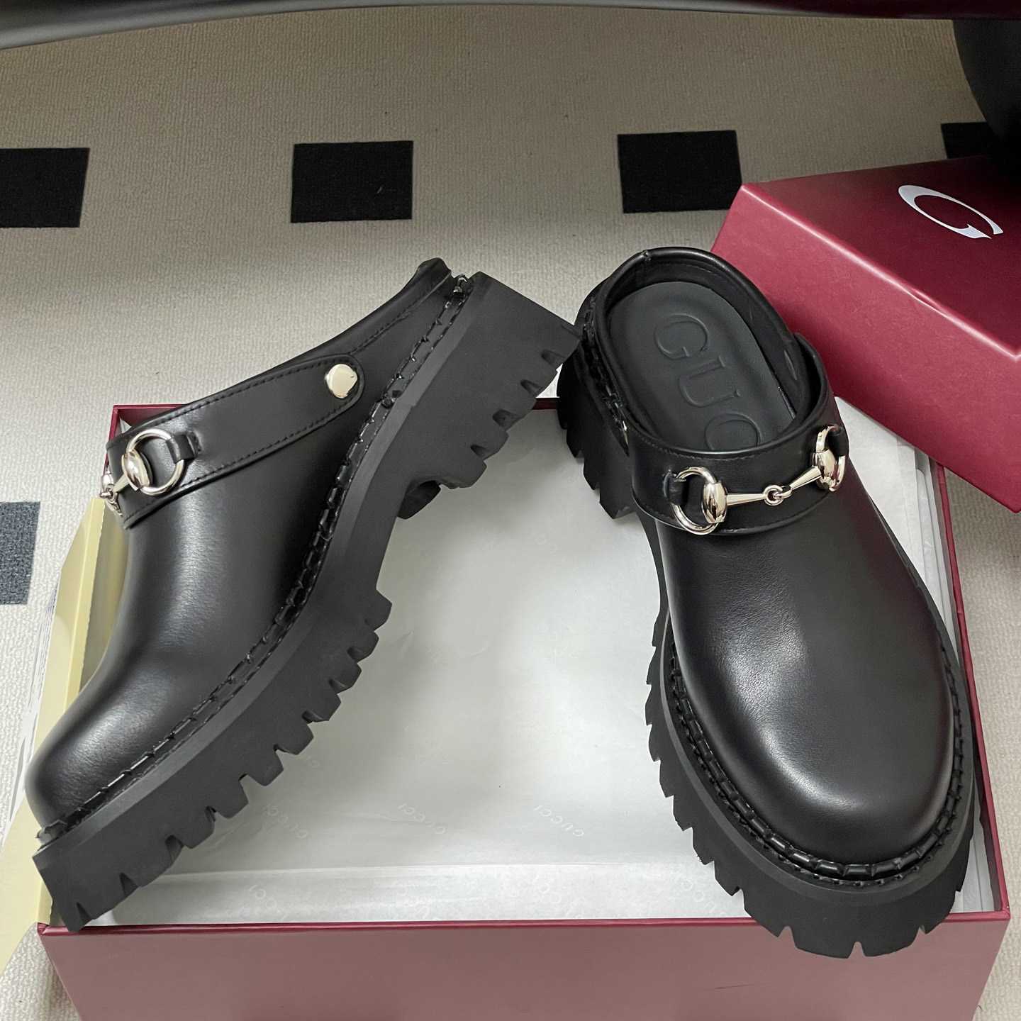 Gucci Women's Mule With Horsebit - FashionPlug