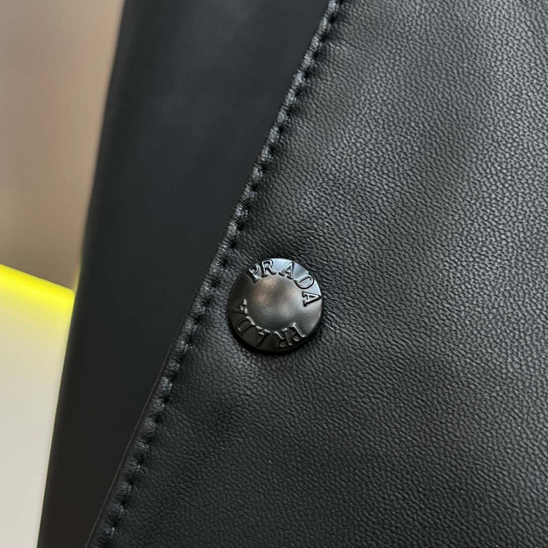 Prada Nappa Leather Shirt - FashionPlug