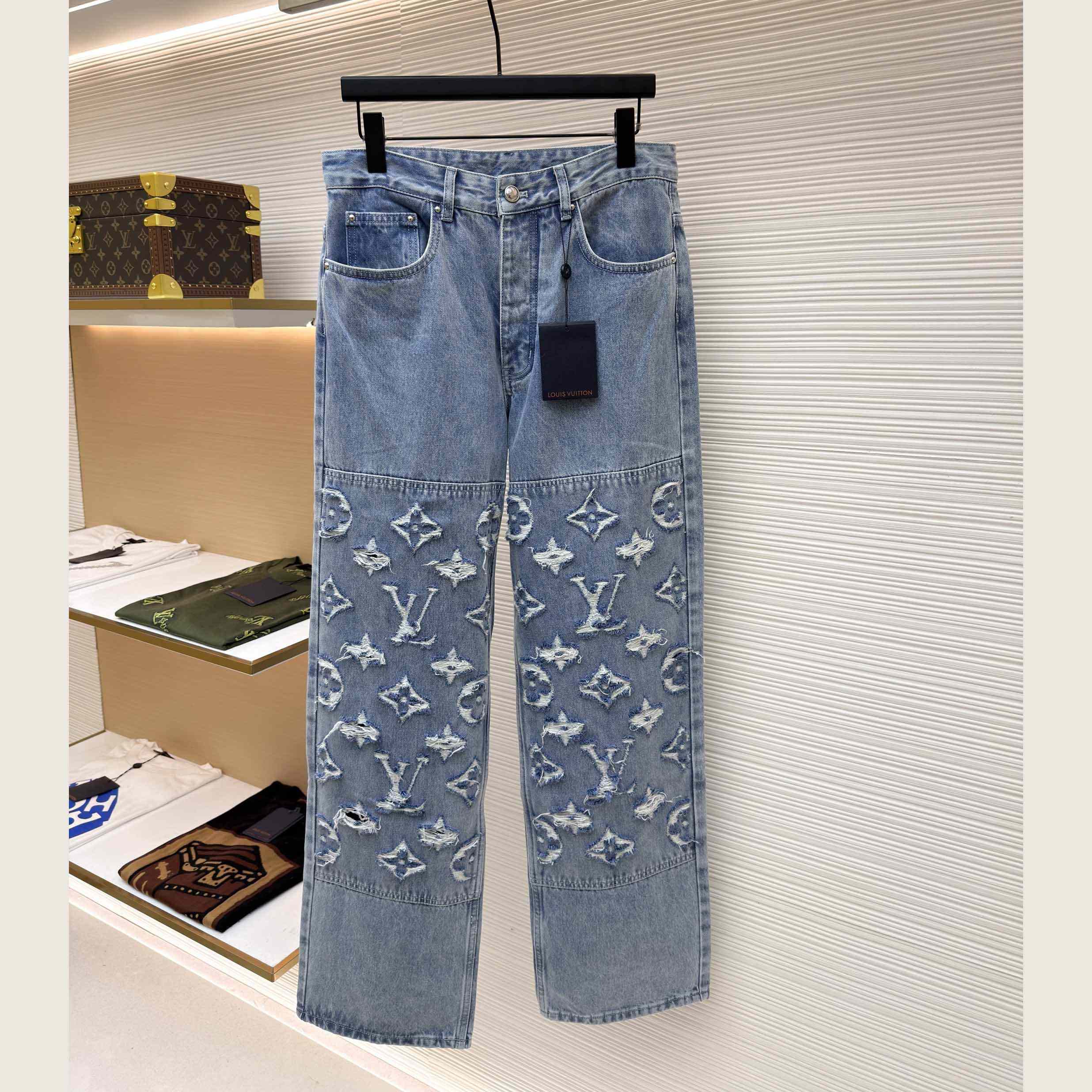 Louis Vuitton Denim Skate Jeans - FashionPlug