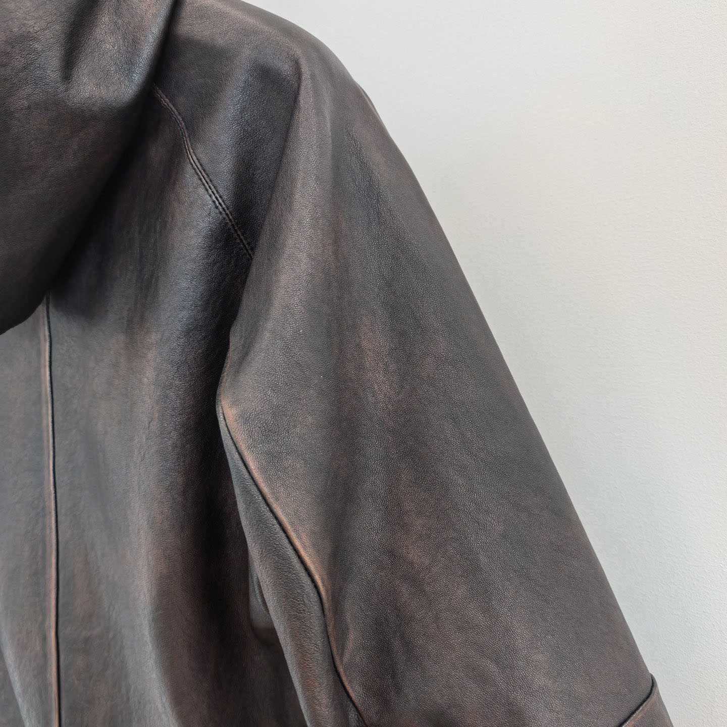Prada Nappa Leather Hoodie Jacket - FashionPlug