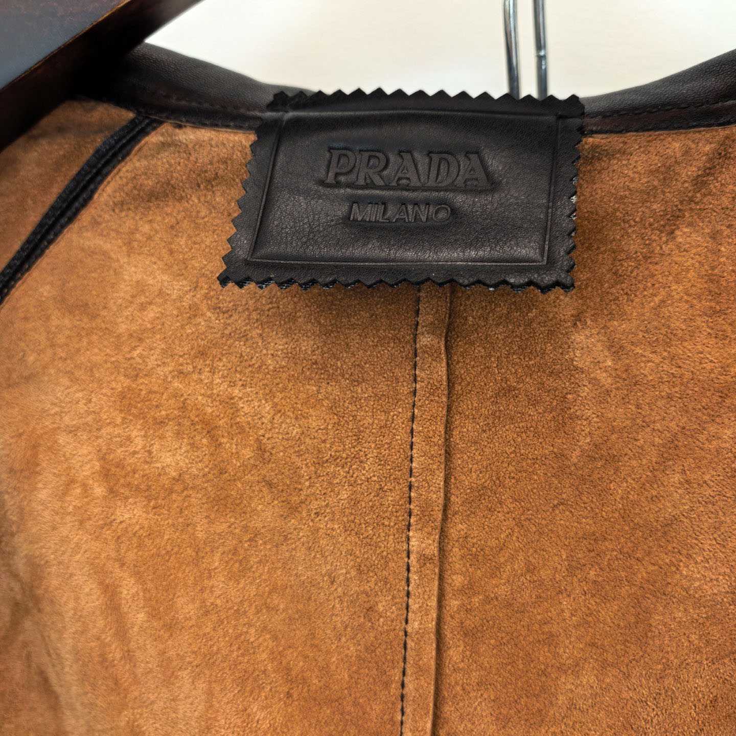 Prada Nappa Leather Hoodie Jacket - FashionPlug
