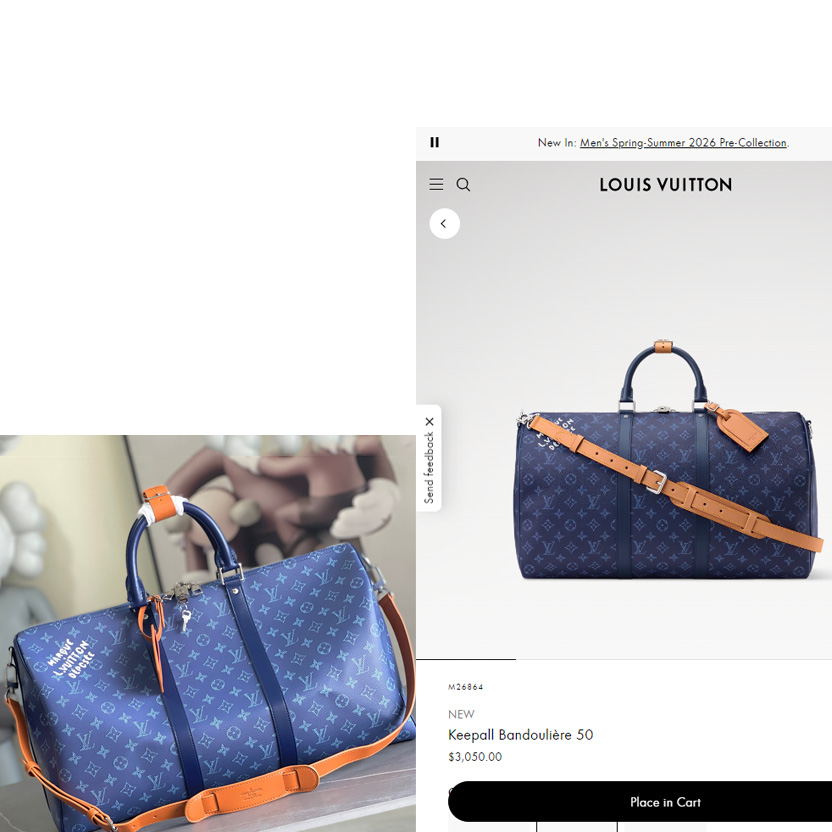 Louis Vuitton Keepall Bandoulière 50   M26864 - FashionPlug