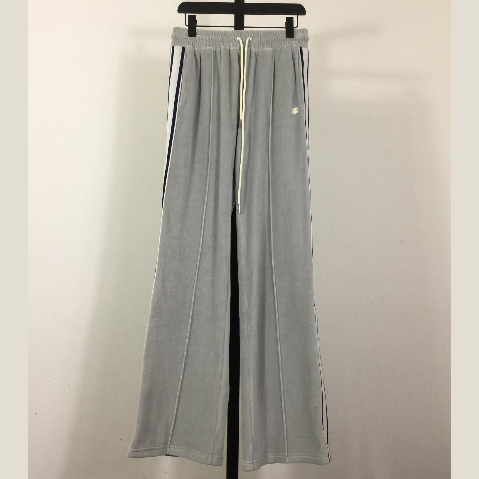 Celine Tracksuit Pants In Velvet Jersey - FashionPlug