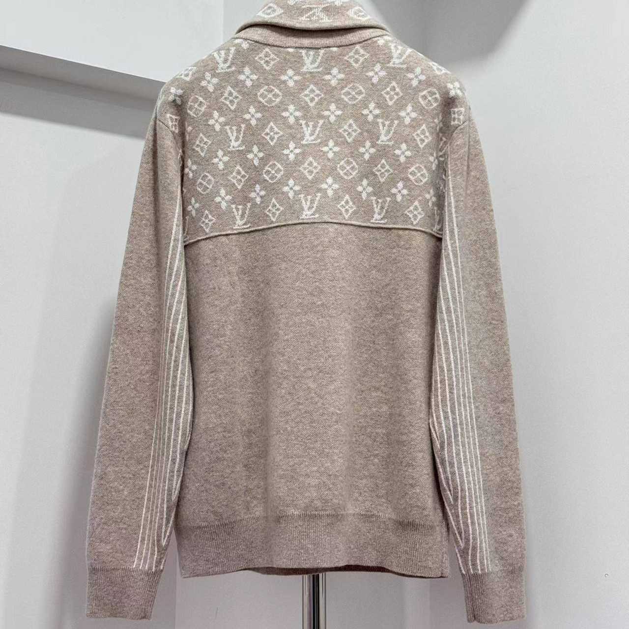 Louis Vuitton Ribbed Wool Half-Zip Pullover   1AJBWI - FashionPlug