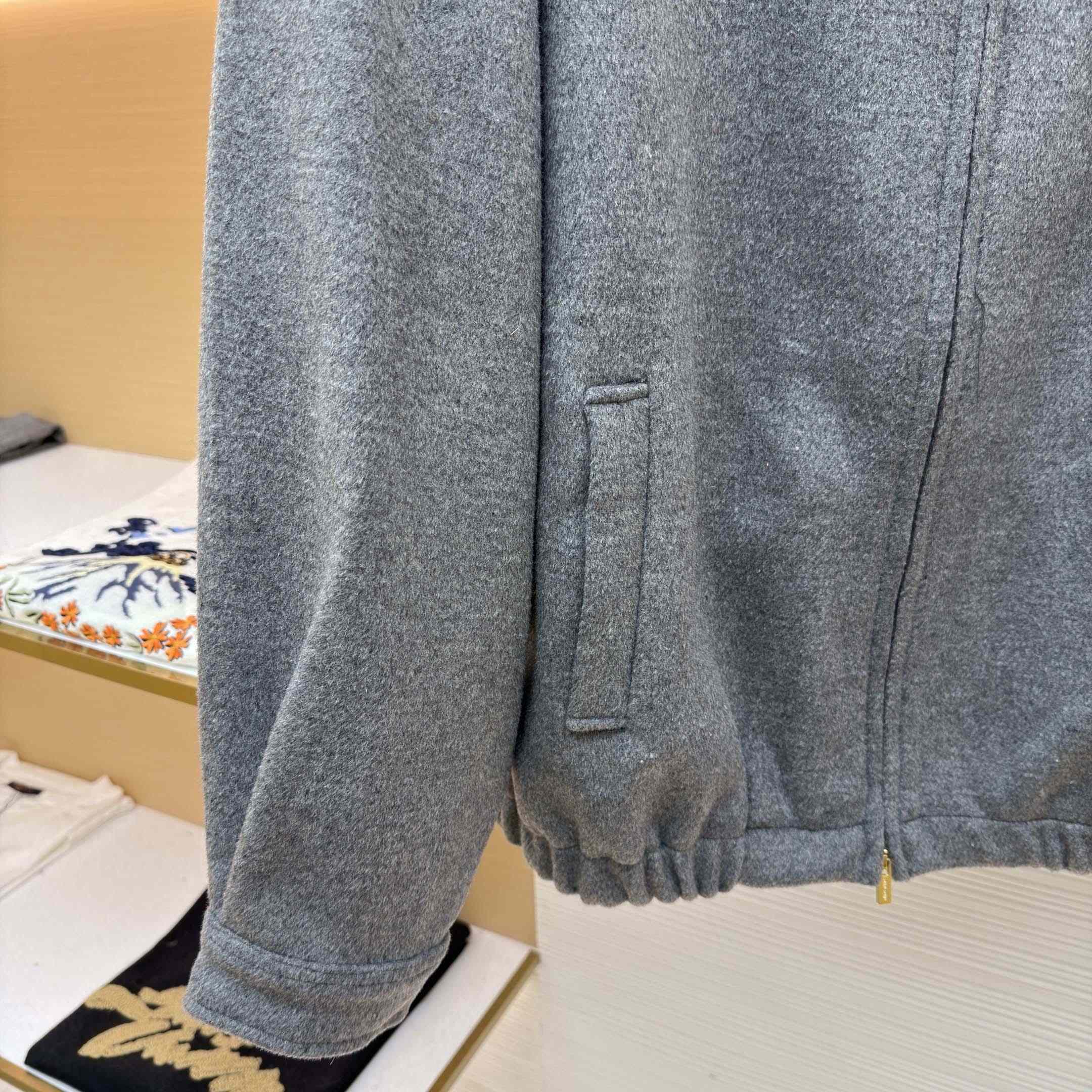 Miu Miu Double Cashmere Blouson Jacket - FashionPlug