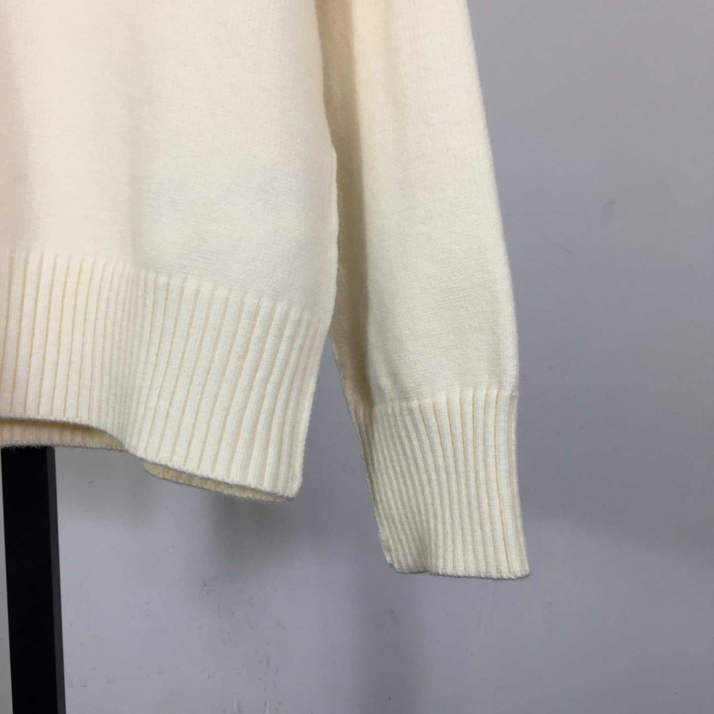 AMI Paris Ami De Coeur Wool Polo Shirt - FashionPlug