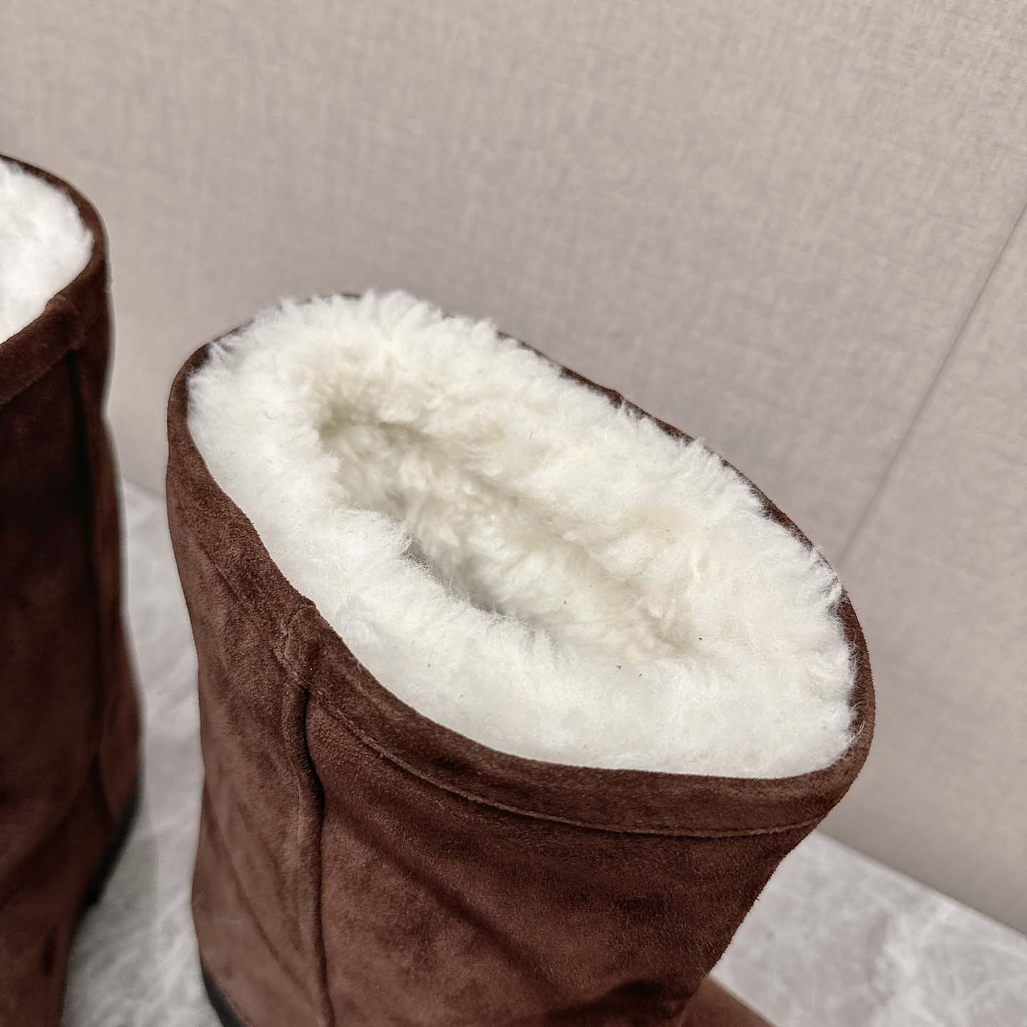 Balenciaga Alaska Fur High Boots - FashionPlug