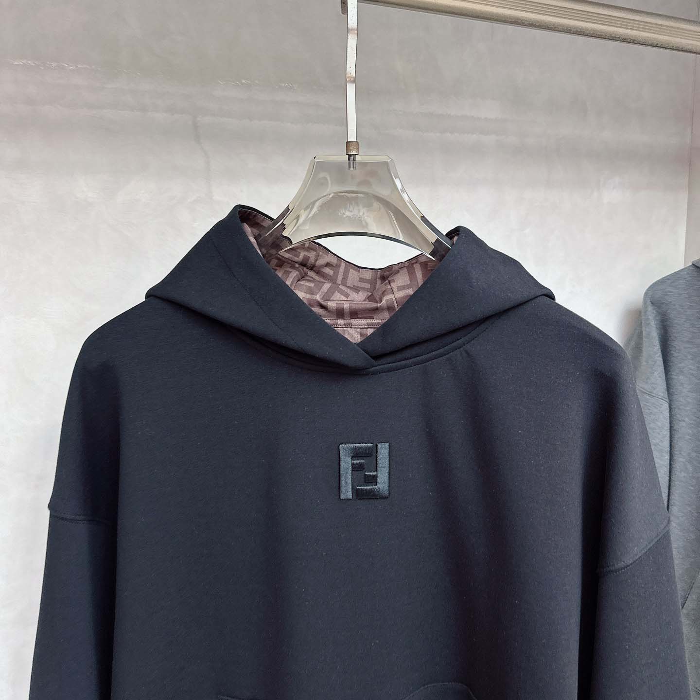 Fendi Black Cotton Sweatshirt - FashionPlug