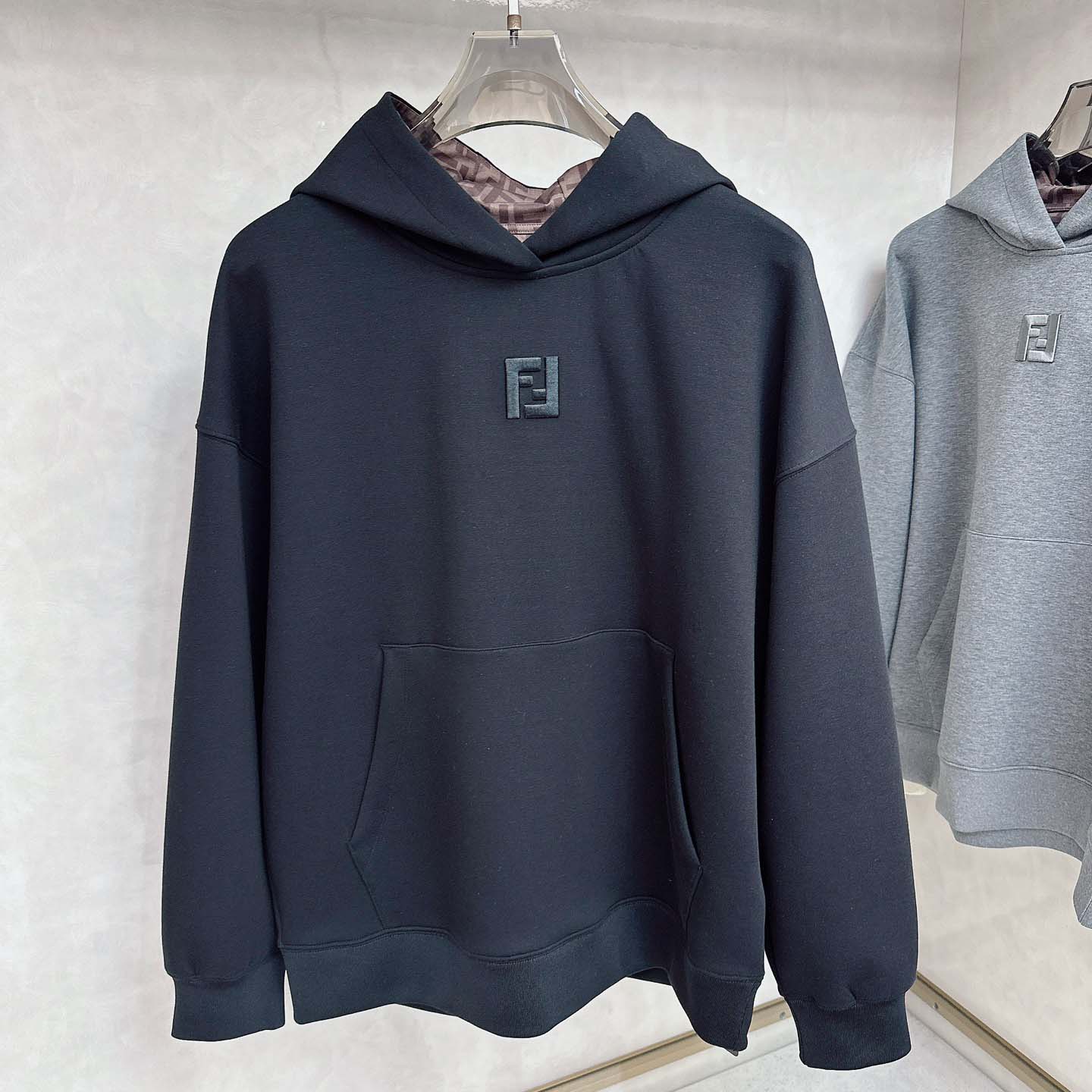 Fendi Black Cotton Sweatshirt - FashionPlug