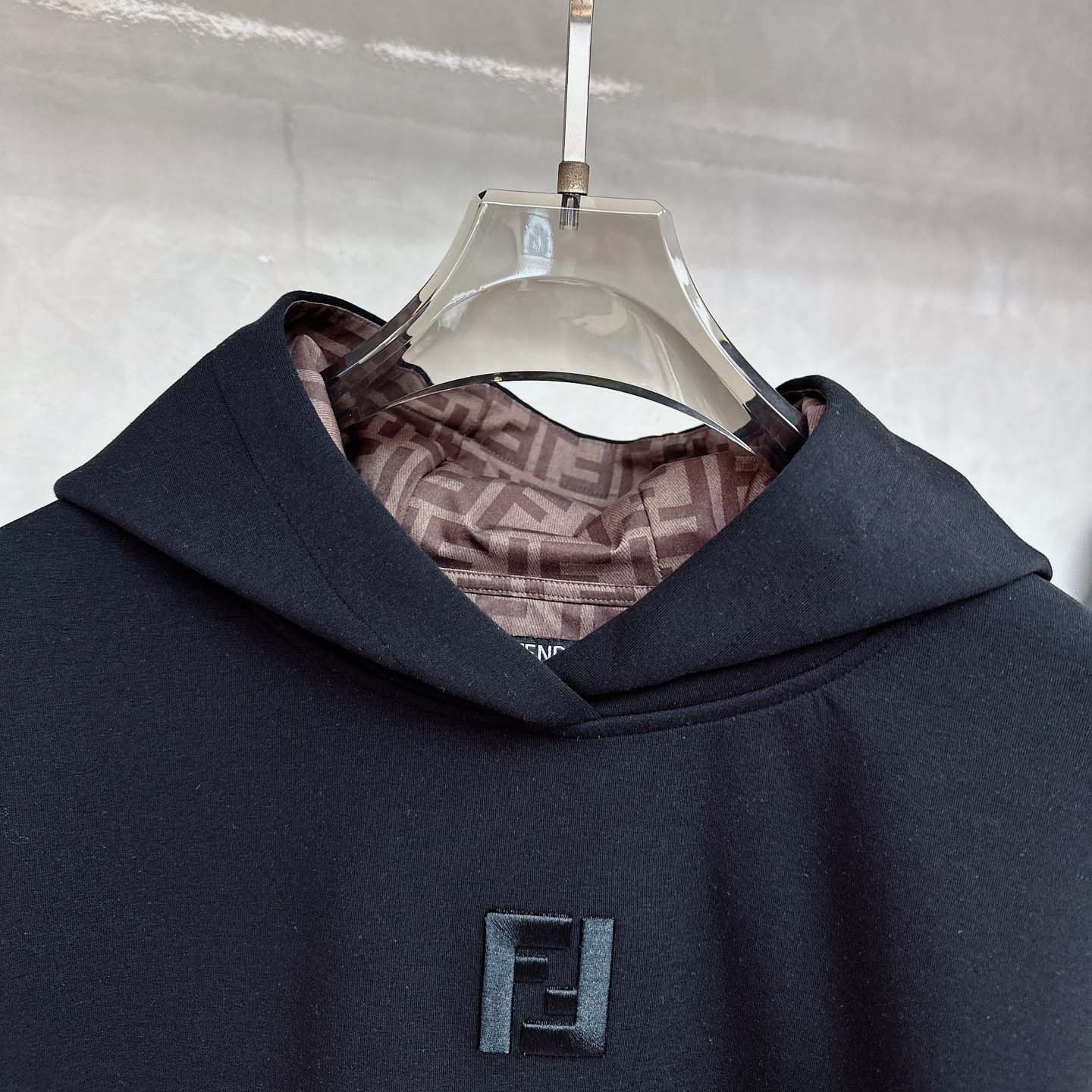 Fendi Black Cotton Sweatshirt - FashionPlug