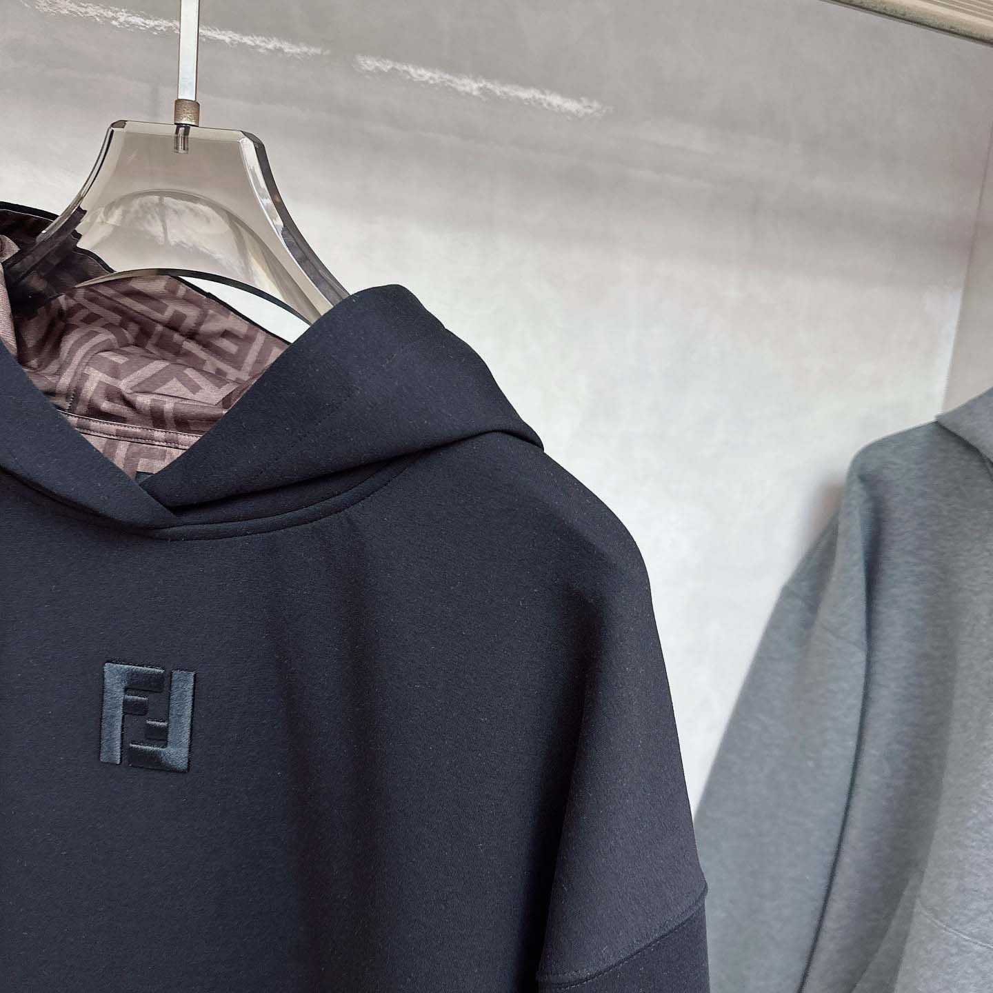 Fendi Black Cotton Sweatshirt - FashionPlug