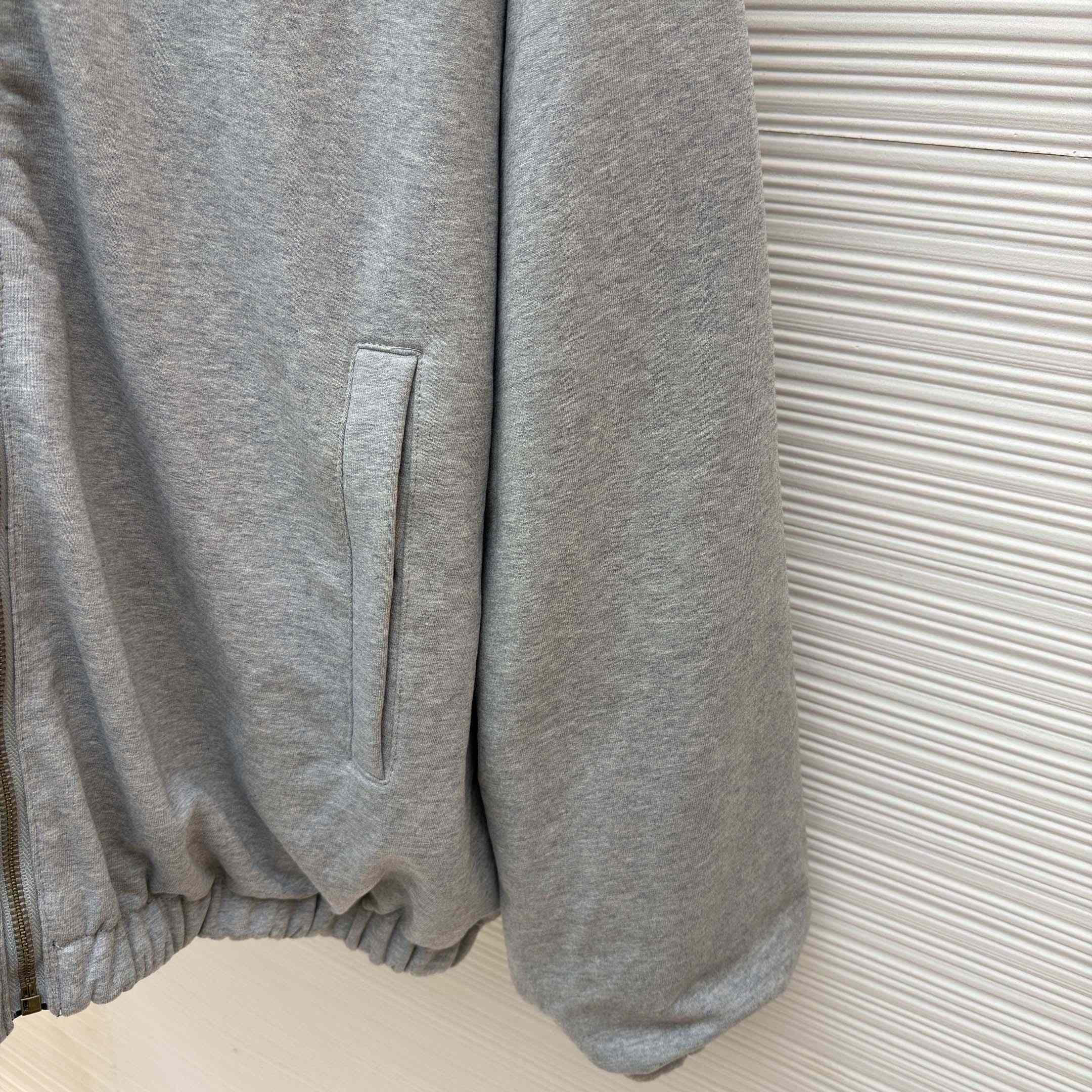 Balenciaga Navy Blue Reversible Jacket With Hood - FashionPlug