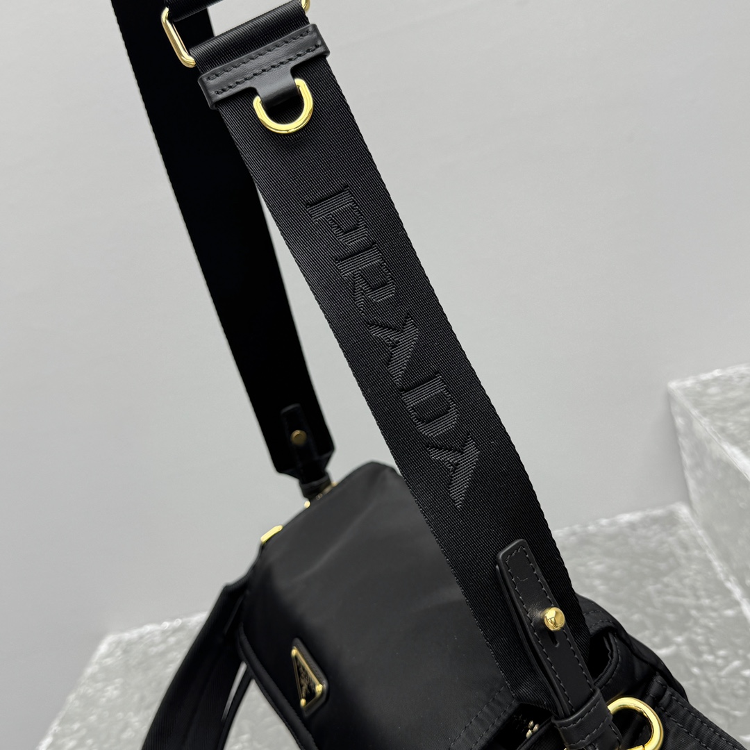 Prada Explore Medium Re-Nylon Shoulder Bag With Flap - FashionPlug