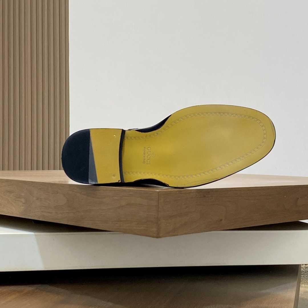 Gucci Men's Leather Lace-Up Boots - FashionPlug