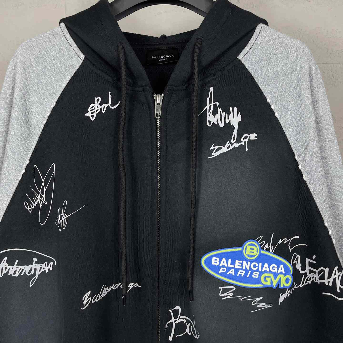 Balenciaga Banana Raglan Oversized Zip-Up Hoodie  - FashionPlug