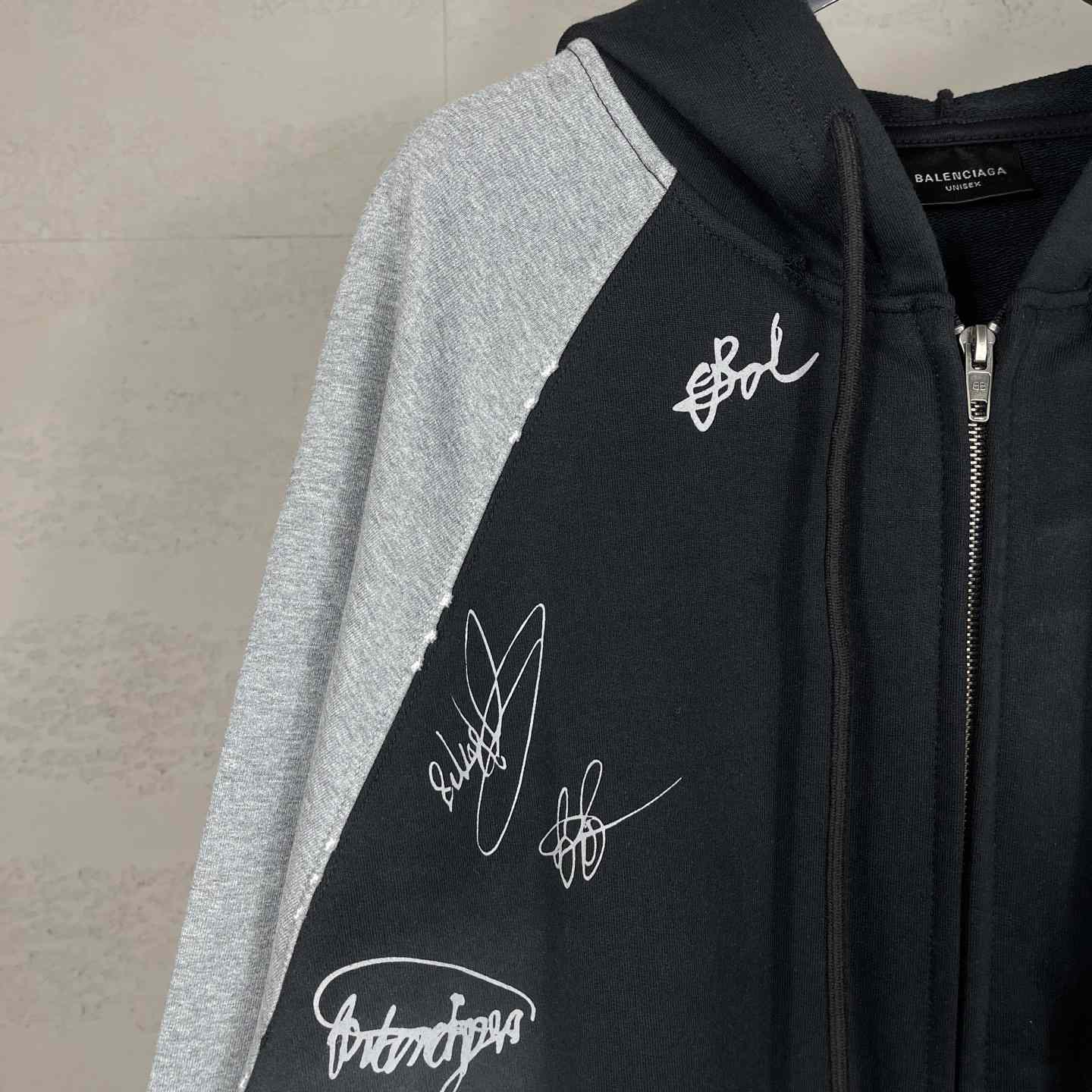 Balenciaga Banana Raglan Oversized Zip-Up Hoodie  - FashionPlug