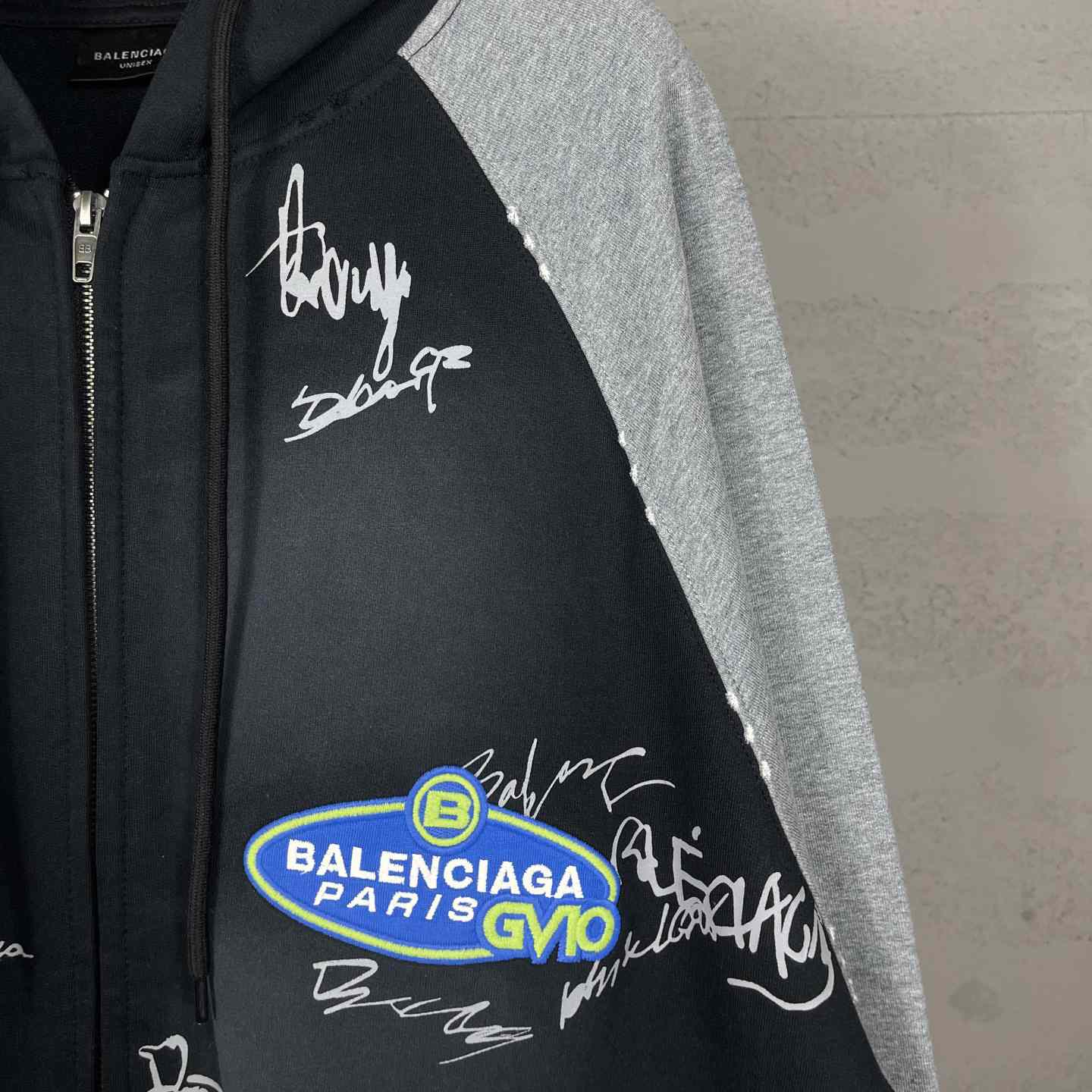 Balenciaga Banana Raglan Oversized Zip-Up Hoodie  - FashionPlug