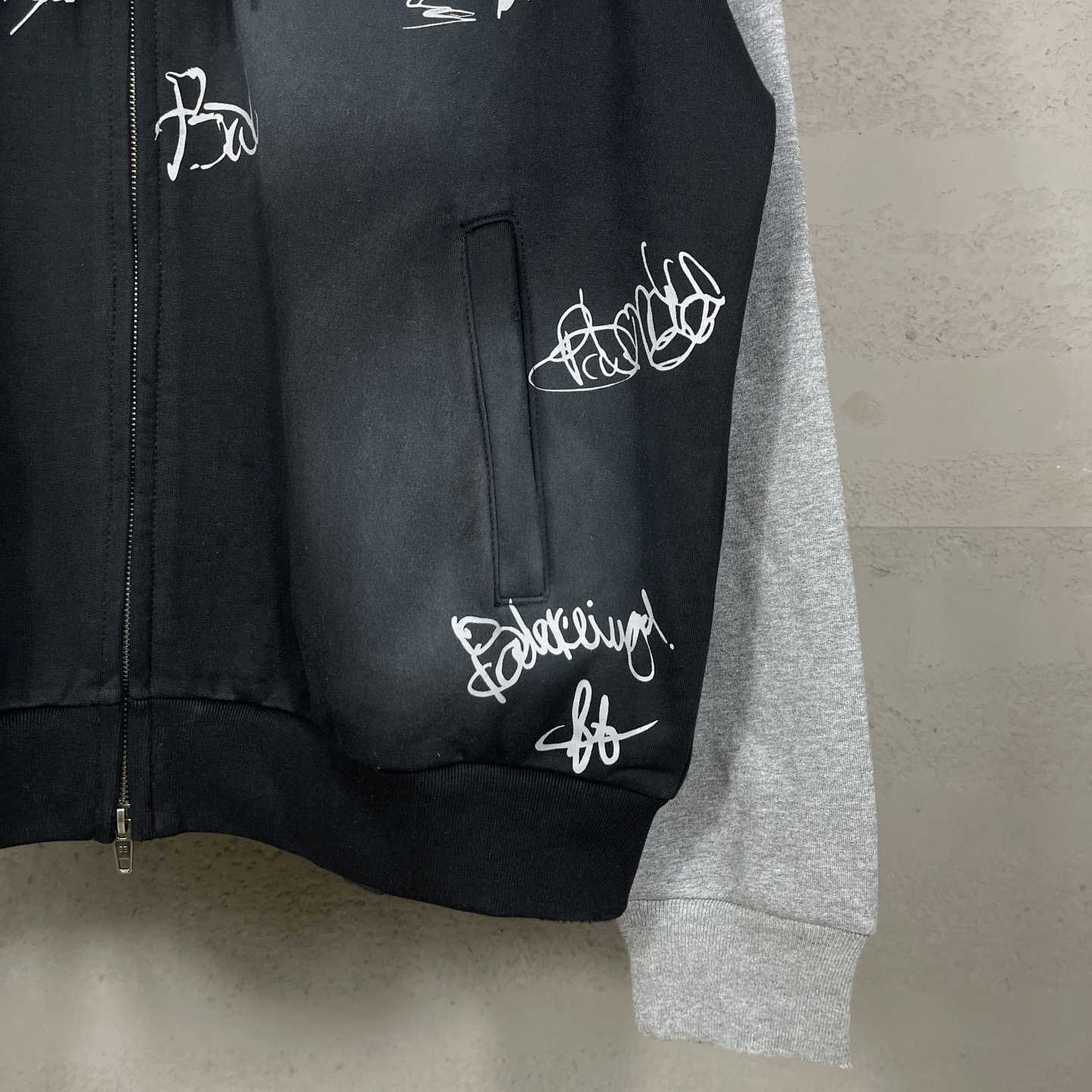 Balenciaga Banana Raglan Oversized Zip-Up Hoodie  - FashionPlug