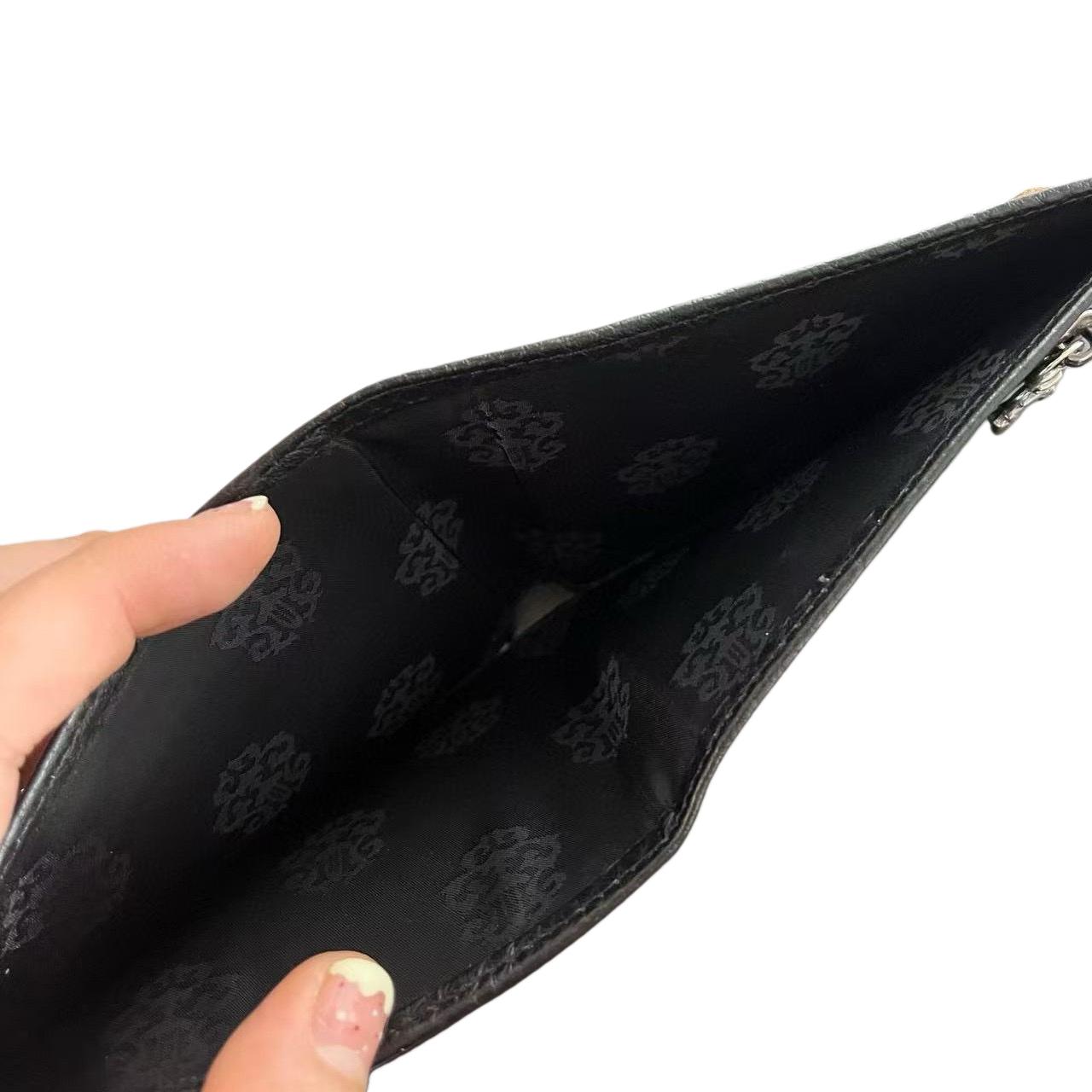 Chrome Heart Leather Cross Wallet - FashionPlug