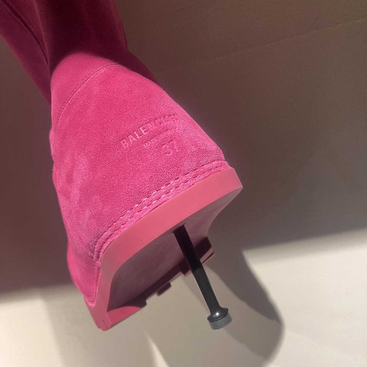 Balenciaga Alaska Fur High Boots - FashionPlug