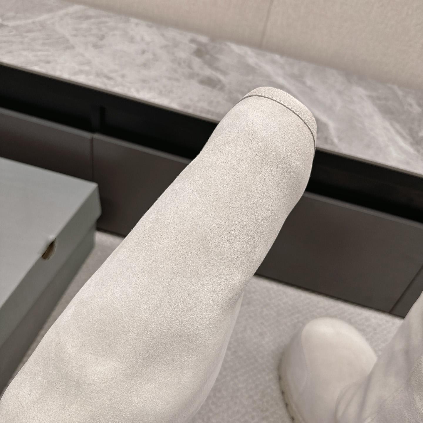 Balenciaga Alaska Fur High Boots - FashionPlug