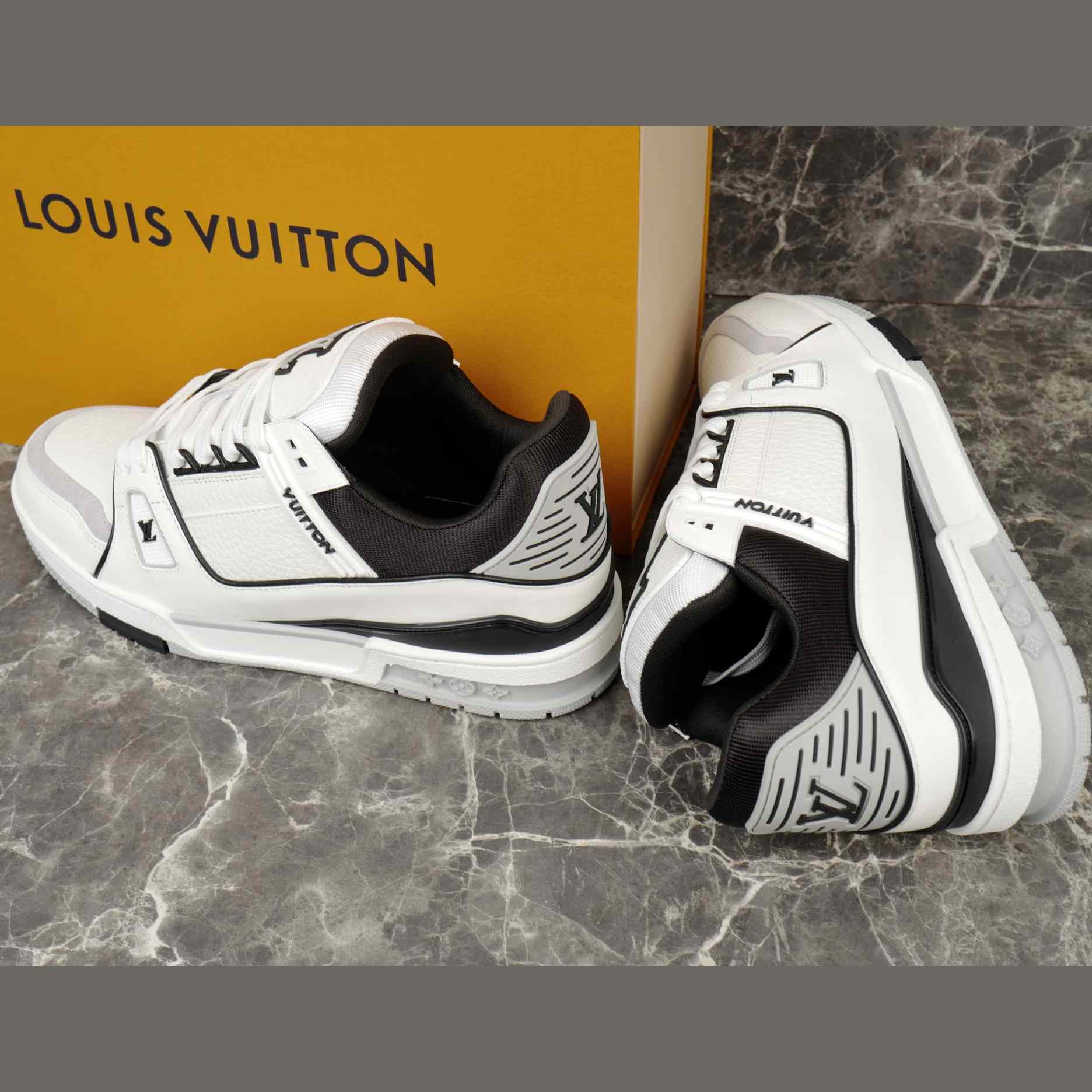 Louis Vuitton LV Trainer Sneaker   1AIJ48 - FashionPlug