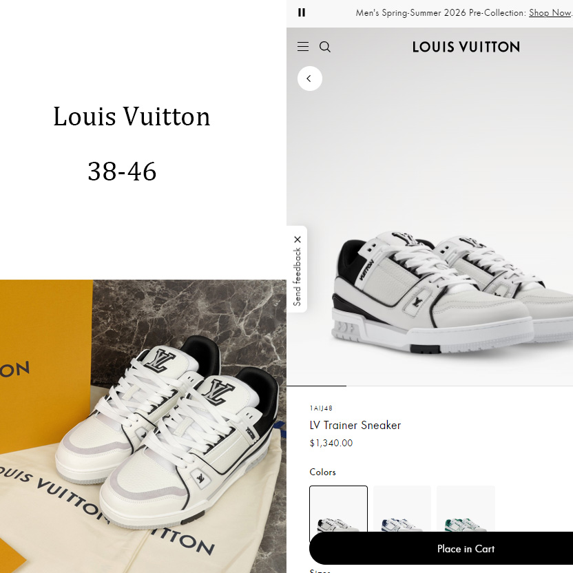 Louis Vuitton LV Trainer Sneaker   1AIJ48 - FashionPlug