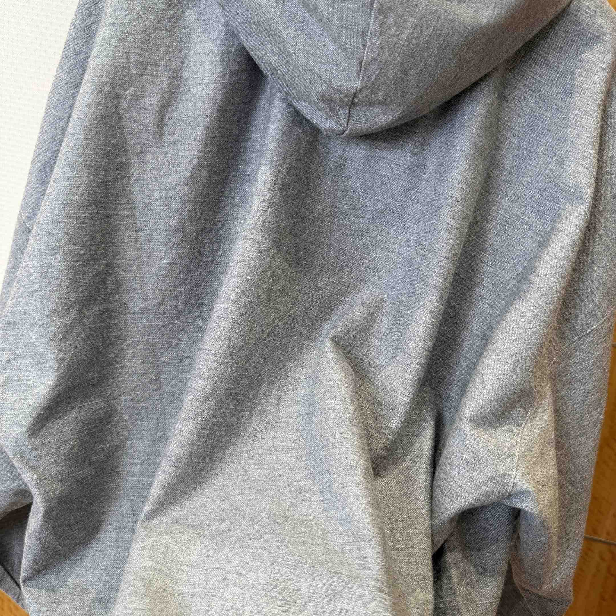 Balenciaga Men's Trompe L'œil Hoodie in Heather Grey - FashionPlug