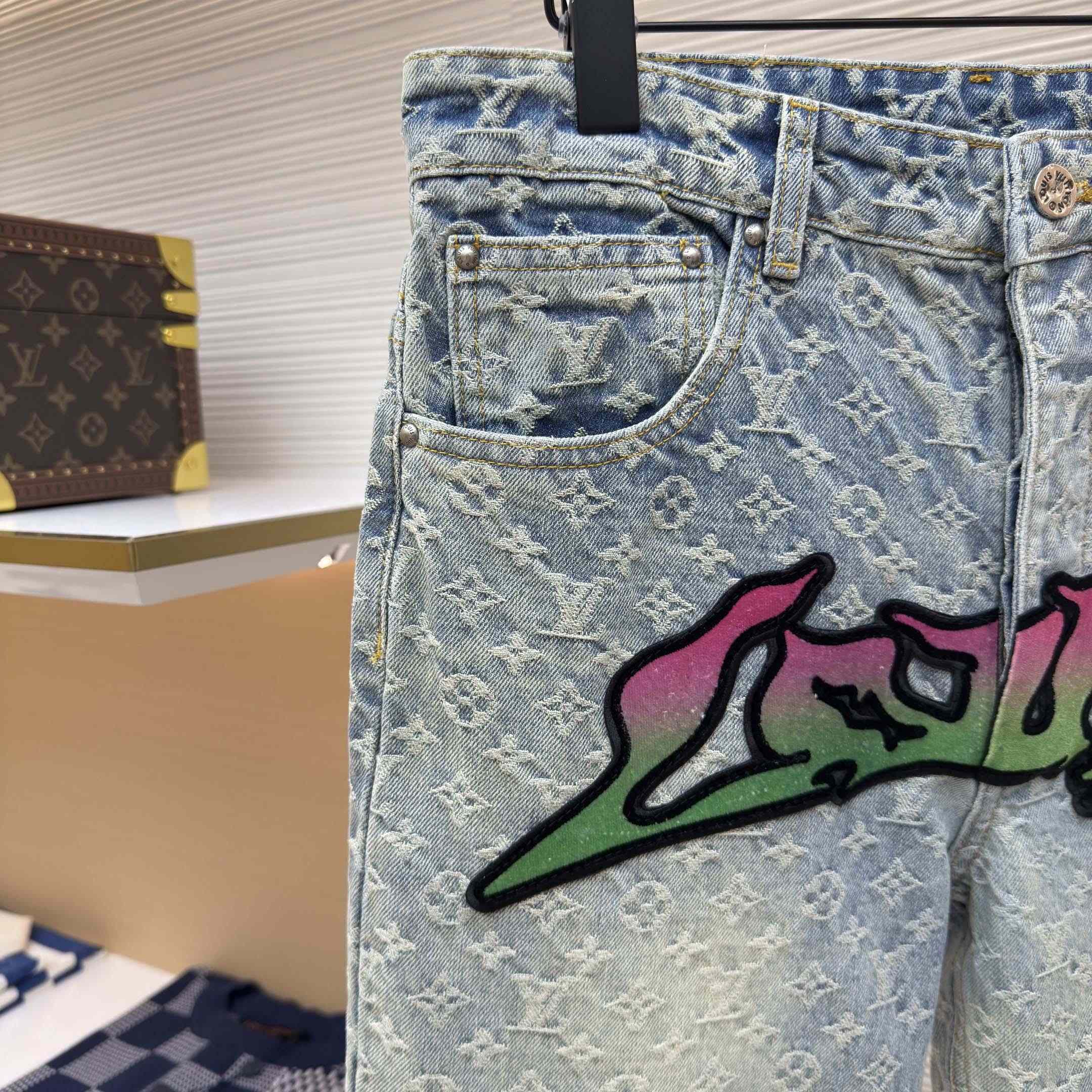 Louis Vuitton Baggy Denim Pants - FashionPlug