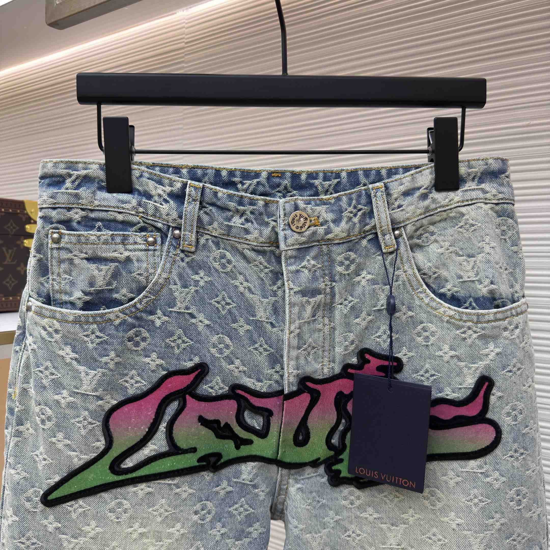 Louis Vuitton Baggy Denim Pants - FashionPlug
