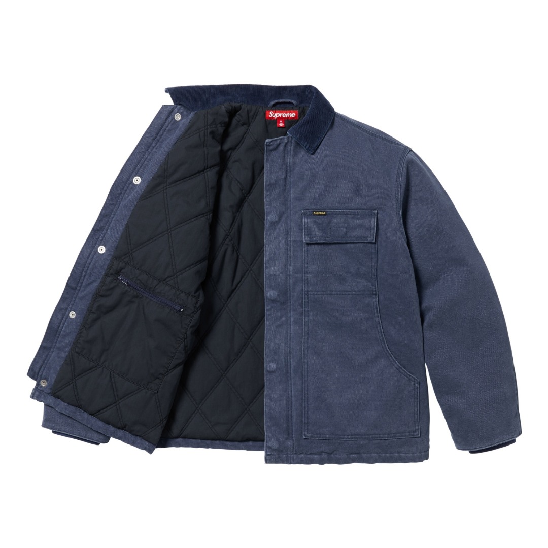 Supreme Old English Canvas Work Jacket - FashionPlug