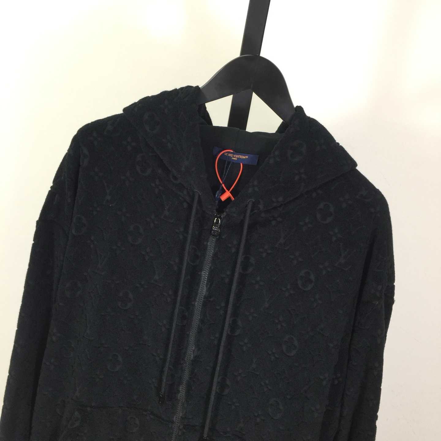 Louis Vuitton Monogram Terry Zip-Through Hoodie   1AGMF2 - FashionPlug