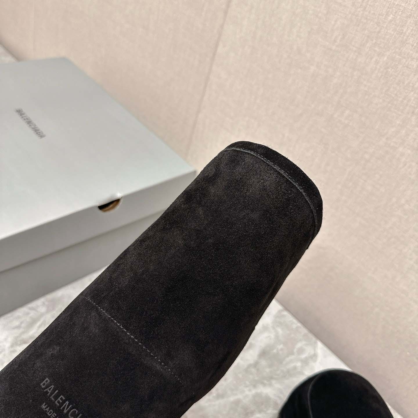 Balenciaga Alaska Fur High Boots - FashionPlug