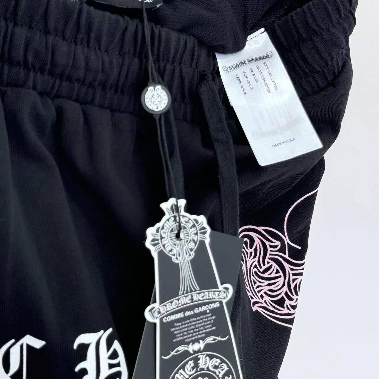 Chrome Hearts - x Deadly Doll Black Comic Print Pants - FashionPlug