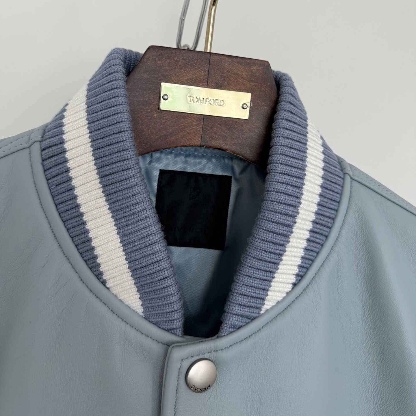 Givenchy Leather Bomber Jacket - FashionPlug