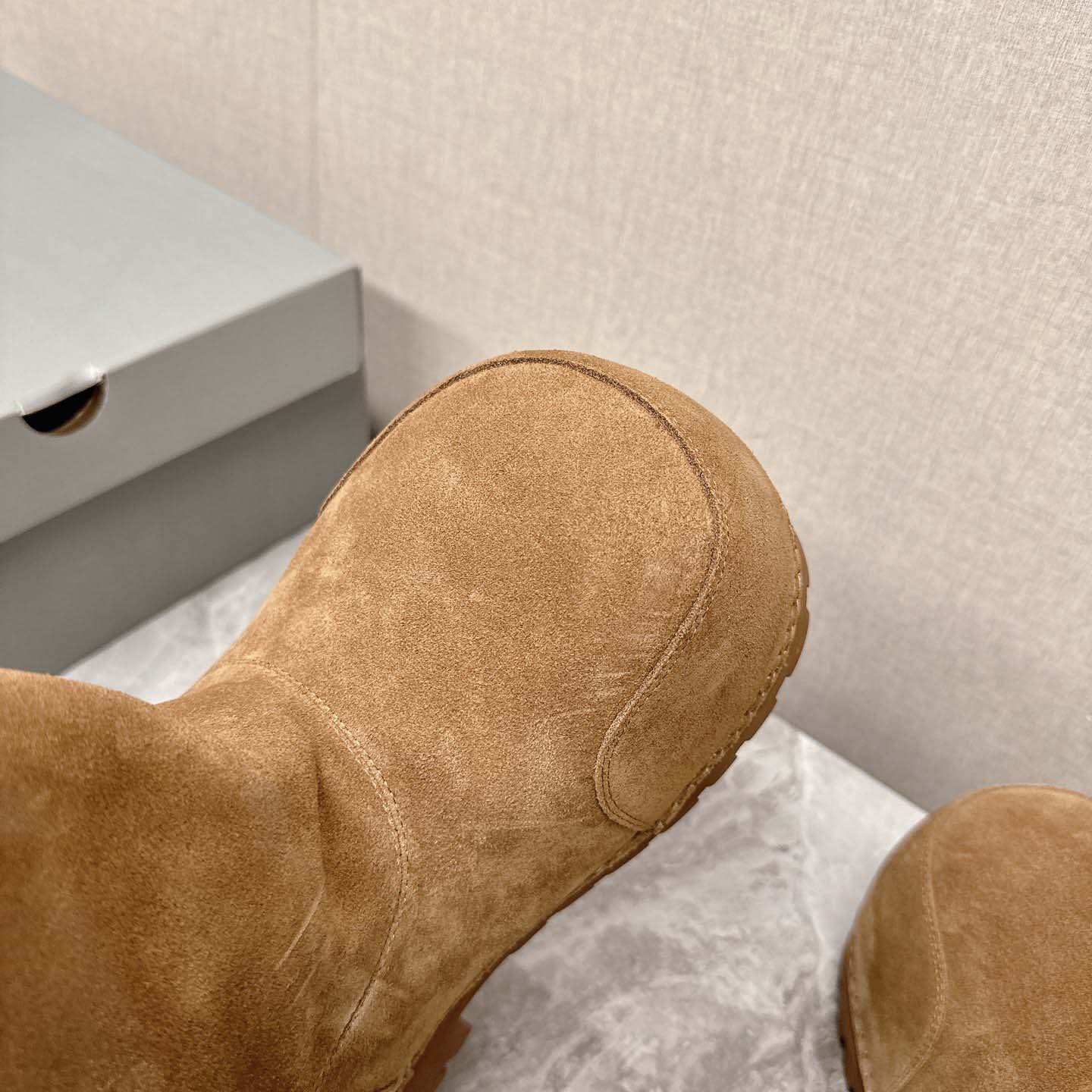 Balenciaga Alaska Fur High Boots - FashionPlug