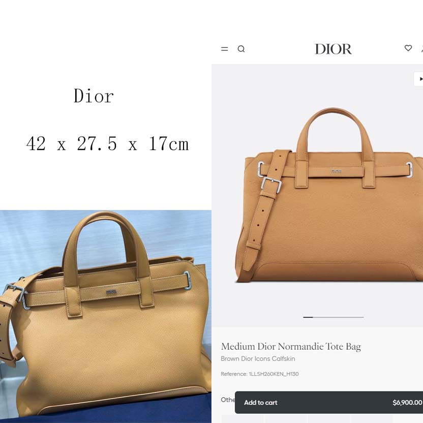 Dior Medium Dior Normandie Tote Bag  - FashionPlug