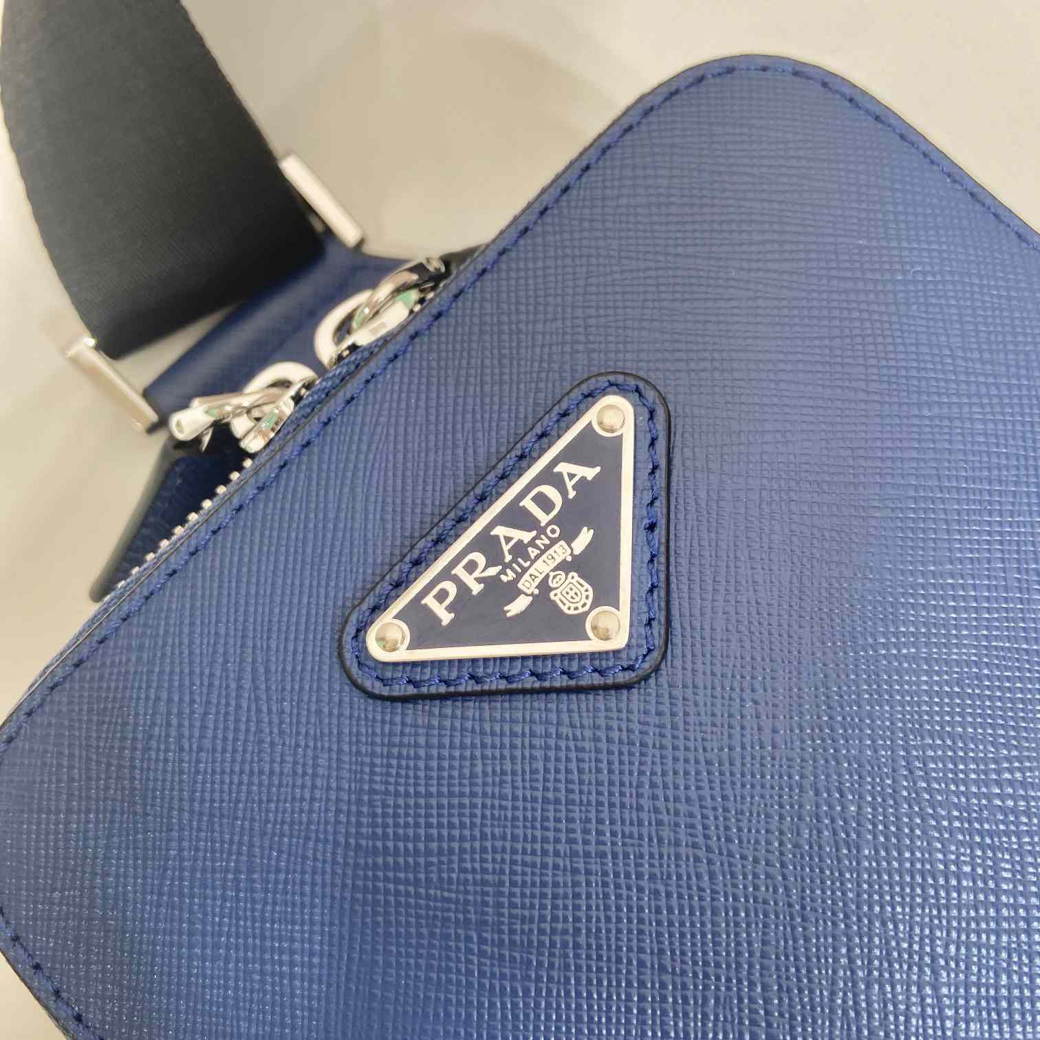 Prada Brique Saffiano Leather Bag - FashionPlug