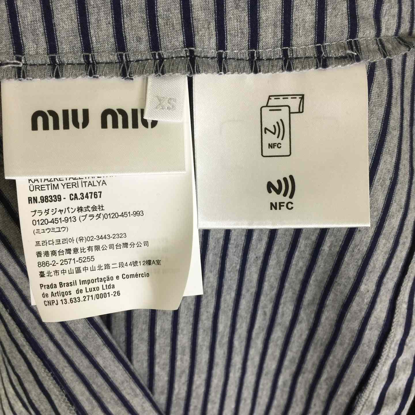 Miu Miu Long-sleeved Jersey T-shirt - FashionPlug