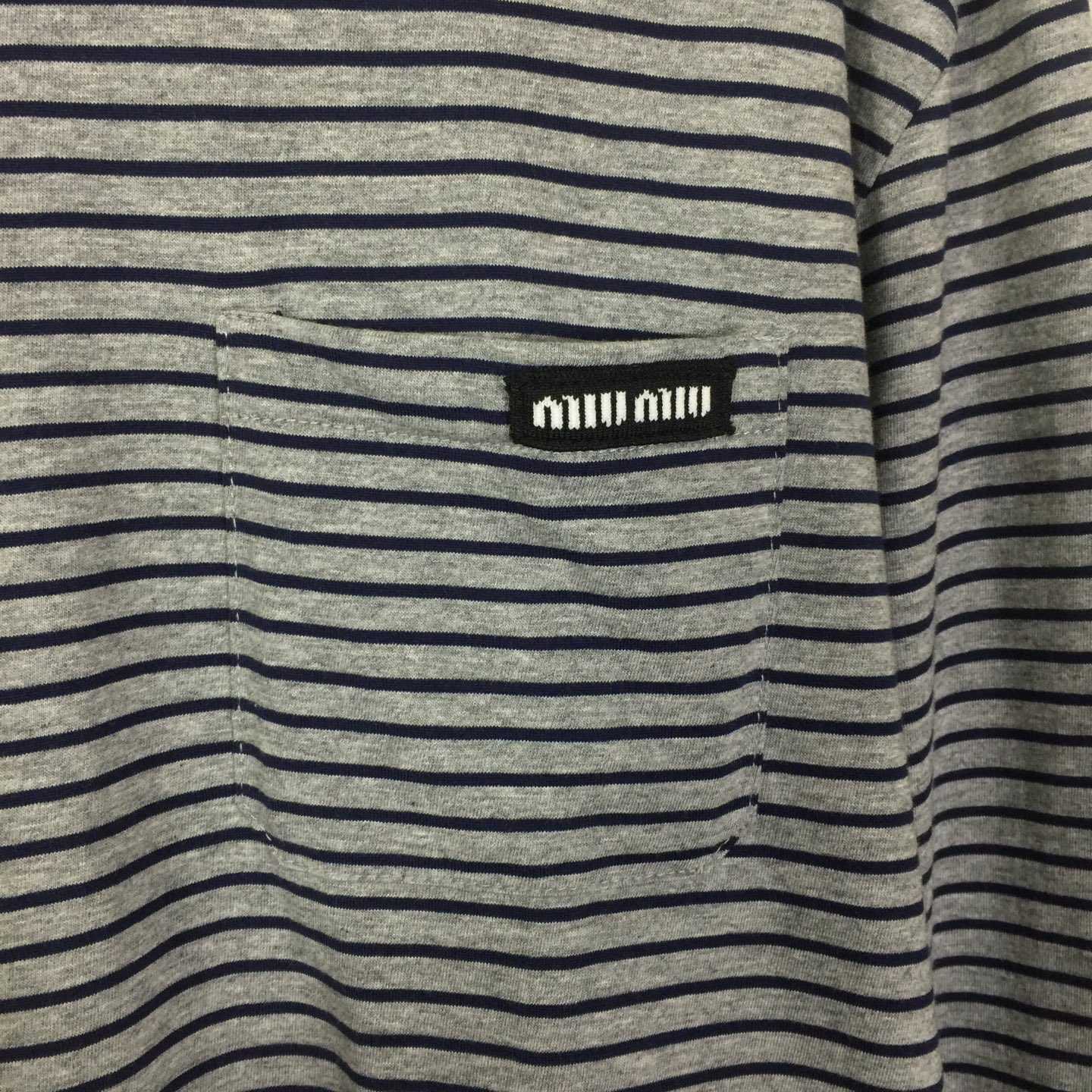 Miu Miu Long-sleeved Jersey T-shirt - FashionPlug