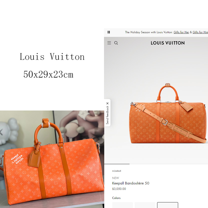 Louis Vuitton Keepall Bandoulière 50   M26865 - FashionPlug
