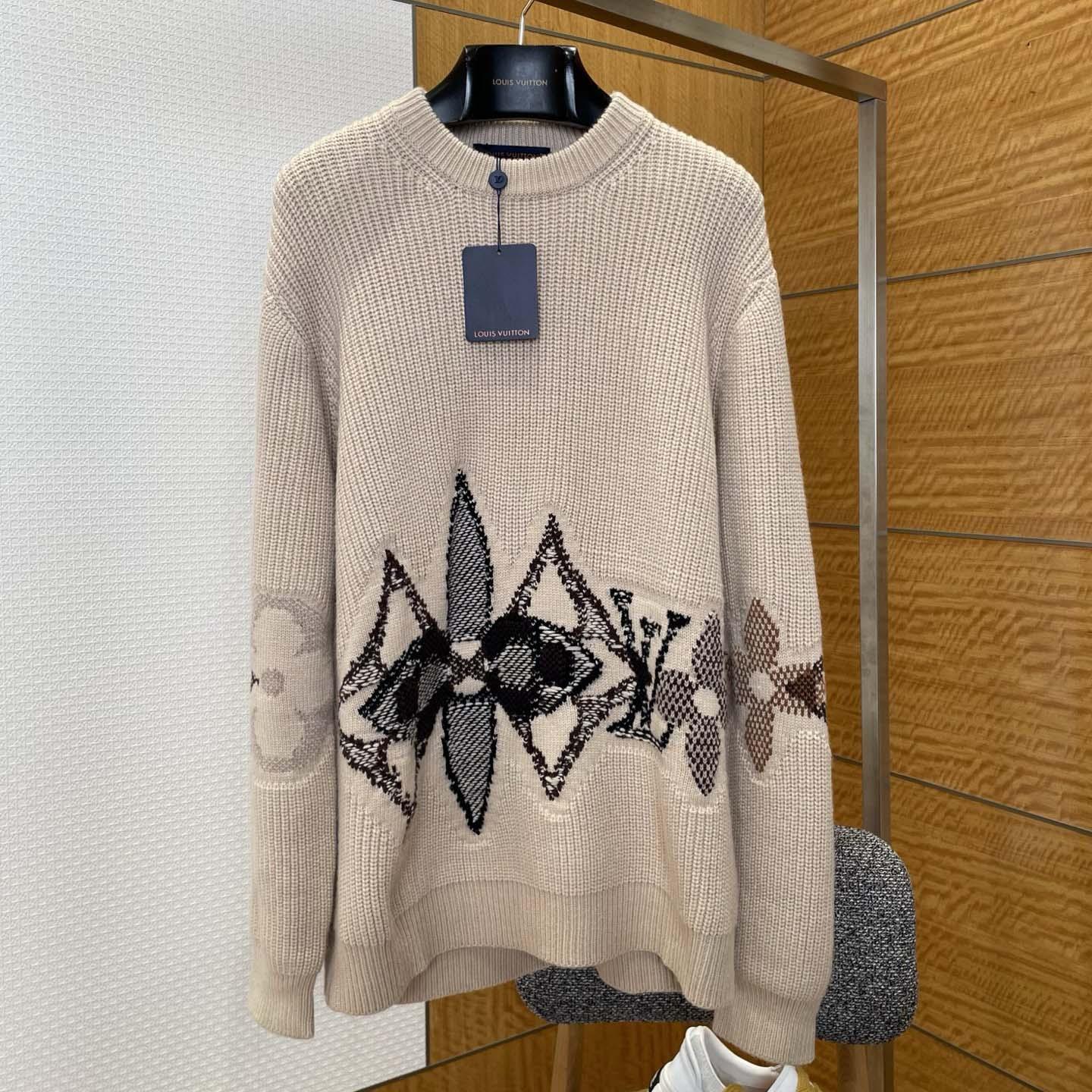 Louis Vuitton Graphic Knitted Crewneck   1AJBVT - FashionPlug