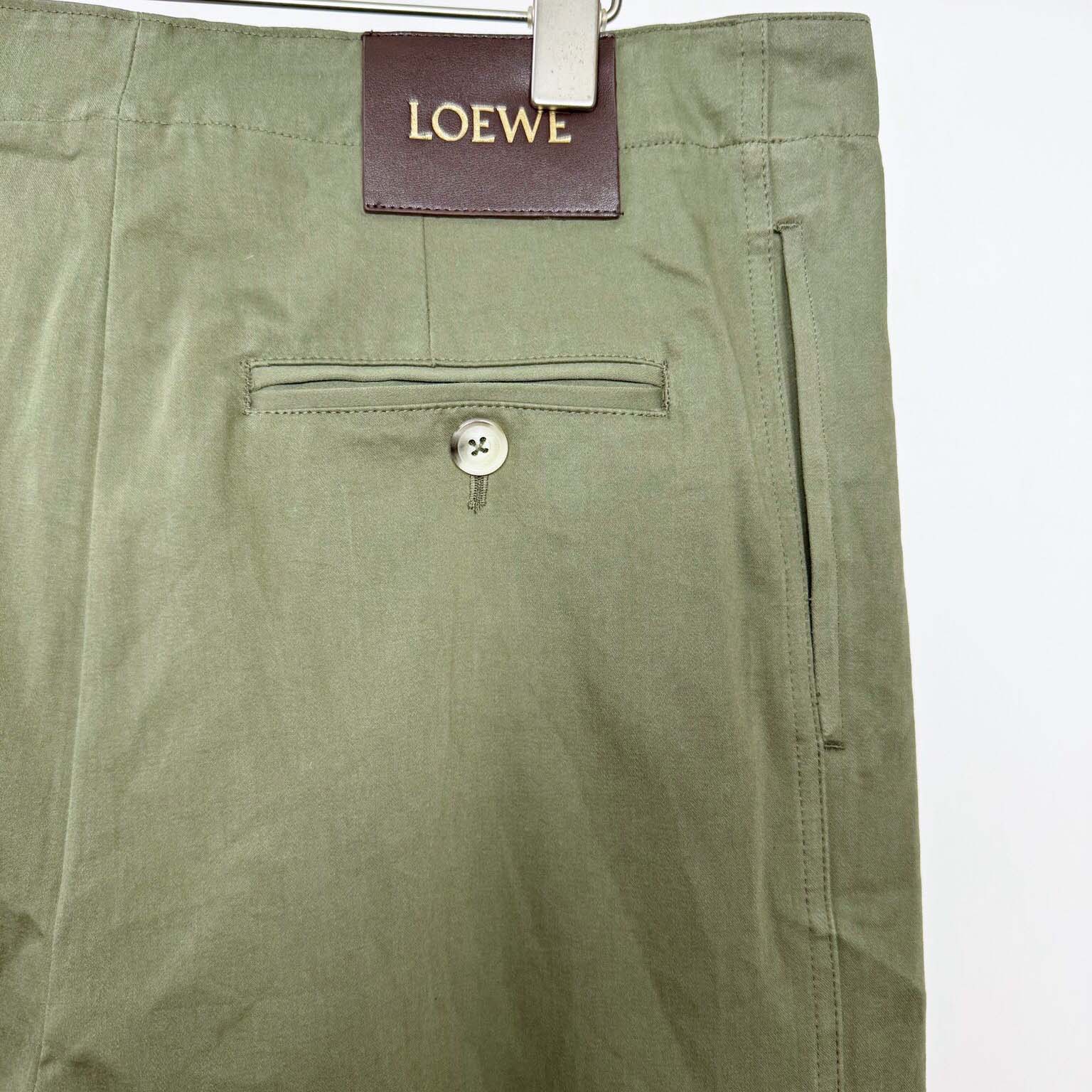 Loewe Belted Pleated Trousers - FashionPlug