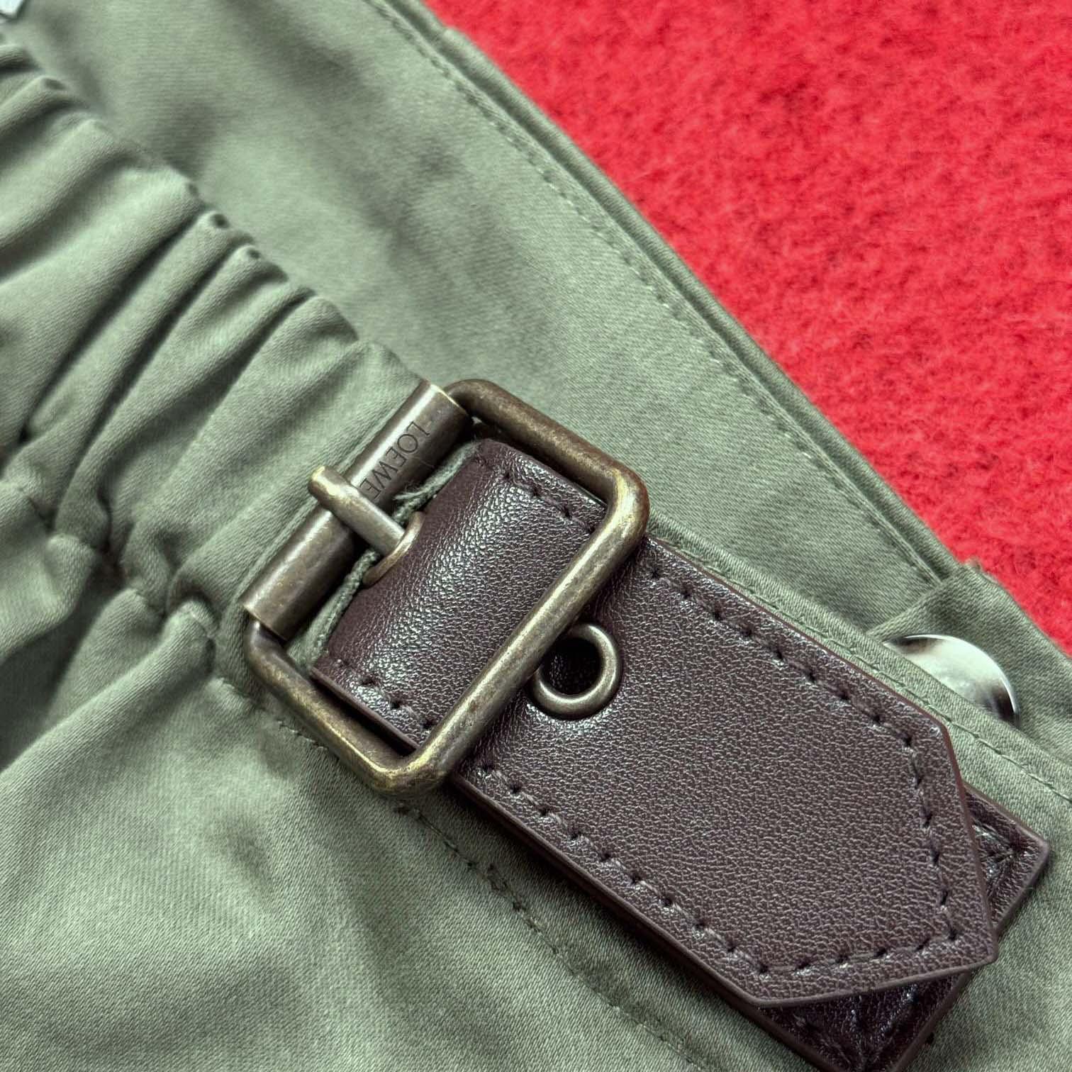 Loewe Belted Pleated Trousers - FashionPlug