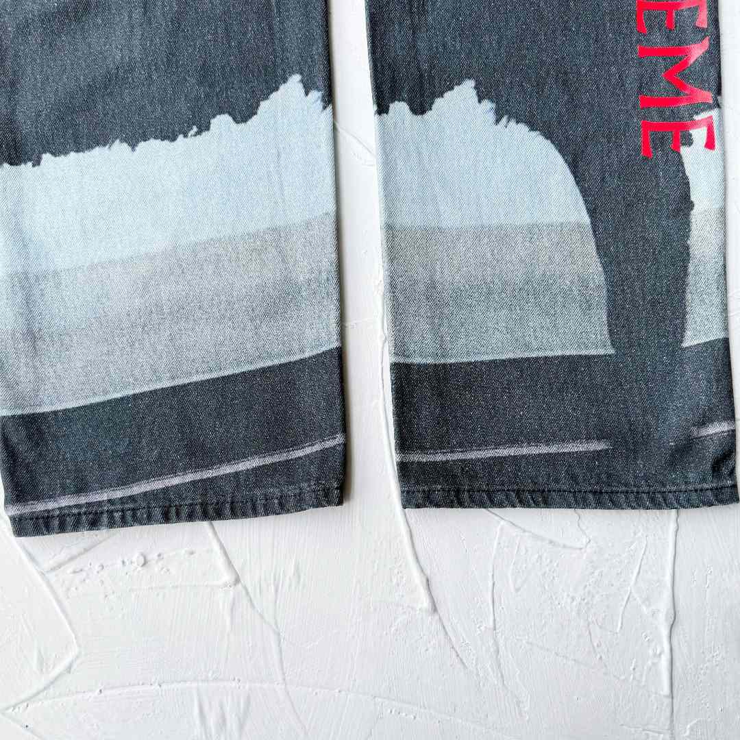 Supreme x Damien Hirst Painter Jean 'Black' - FashionPlug